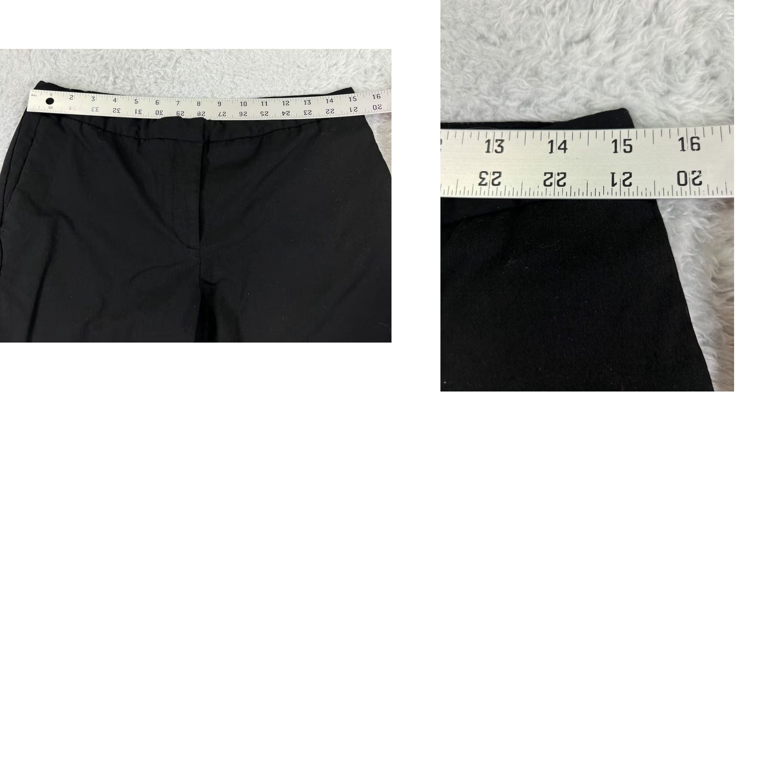 Vintage VINTAGE Mario Serrani Pants Women 10 Black Straight Polyester Rayon Knit Chino Regular Zip Pockets Flat Front Buckle Size 32" / US 10 / IT 46 - 9 Thumbnail