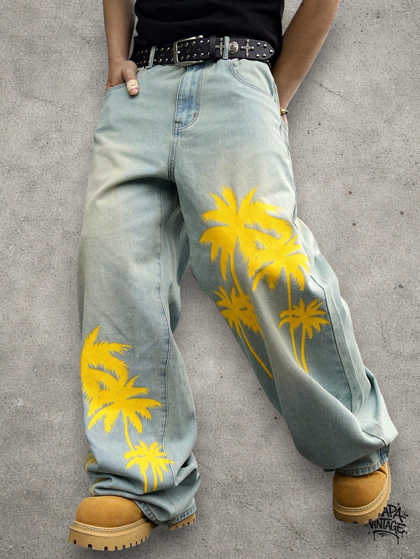 Vintage Baggy light jeans Size US 32 / EU 48 - 2 Thumbnail