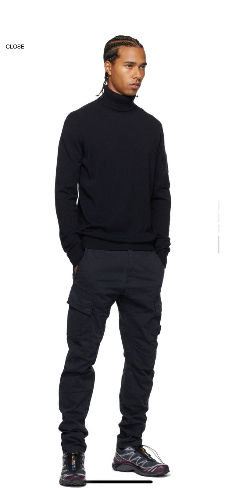 C.P. Company Total Eclipse Dark Navy Stretch Sateen Cargo Pants 44 Size US 28 / EU 44 - 4 Thumbnail