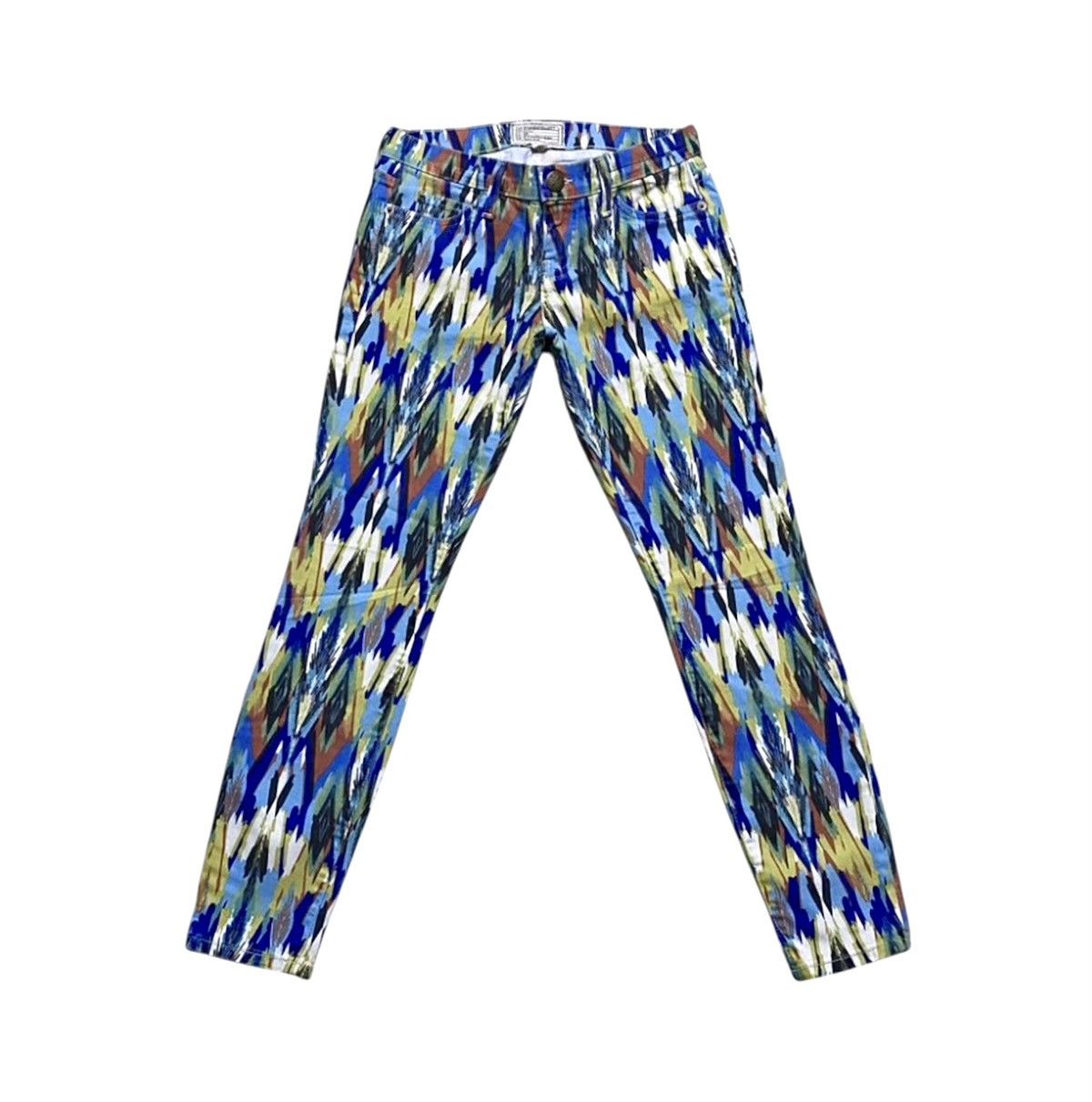 Current/Elliot Current/Elliott Full Printed Multicolour Arrow Stretch Jeans Size 25" / US 0 / IT 36 - 1 Thumbnail