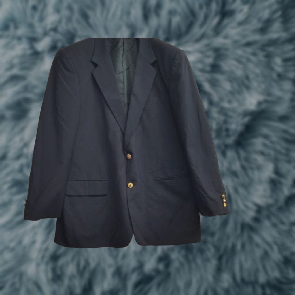 Polo Ralph Lauren Polo Ralph Lauren Blazer Shirt Men 44R Navy Blue Virgin Wool Button Up Blazer Mens 44R Blues Size US XXL / EU 58 / 5 - 1 Thumbnail