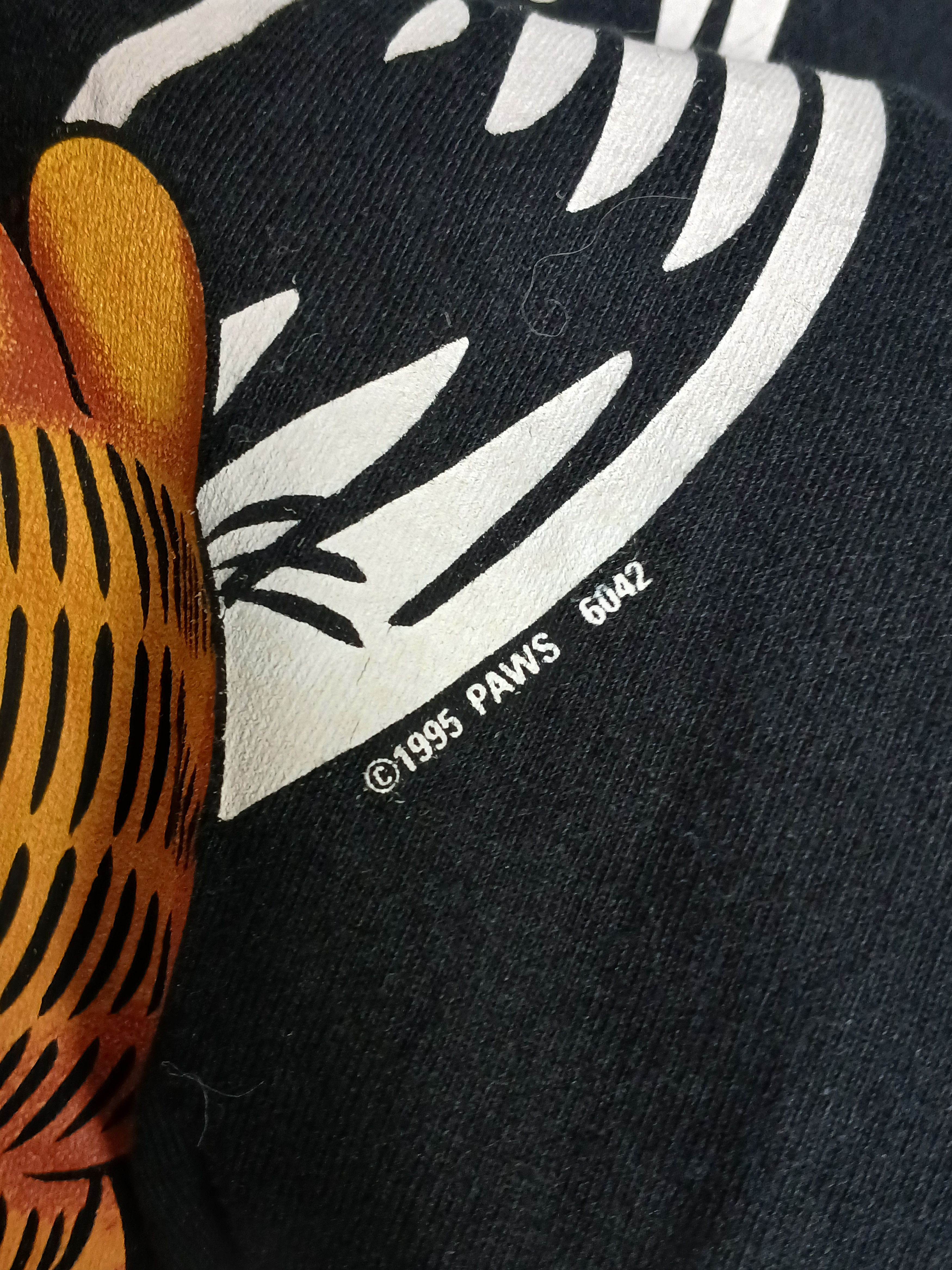 Cartoon Network × Vintage Vintage 1995 Garfield Single Stitch T-Shirt Size US XL / EU 56 / 4 - 4 Thumbnail