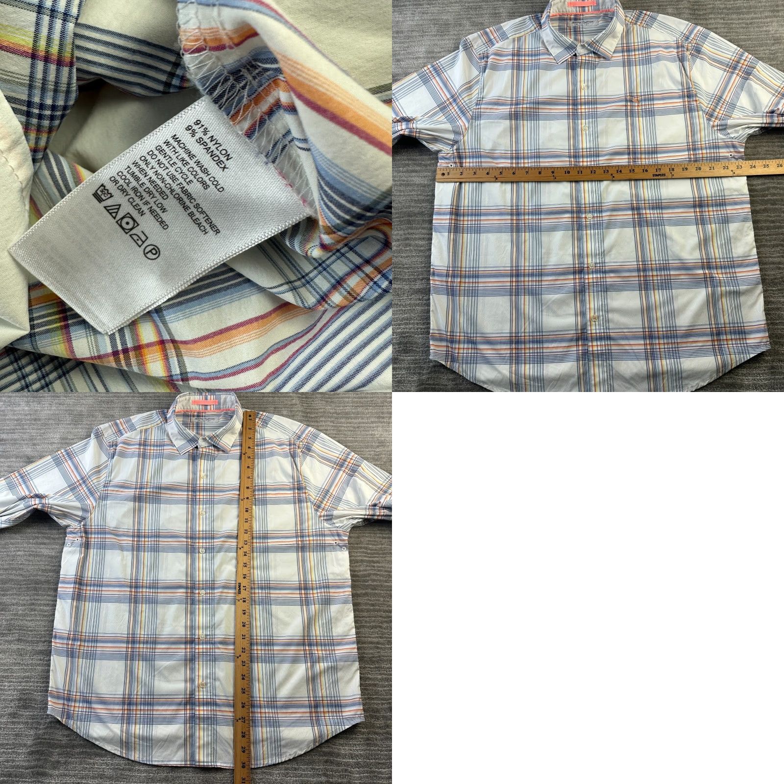 Tommy Bahama Tommy Bahama Shirt Mens Large White Siesta Key Button Up Performance Stretch Size US L / EU 52-54 / 3 - 8 Thumbnail