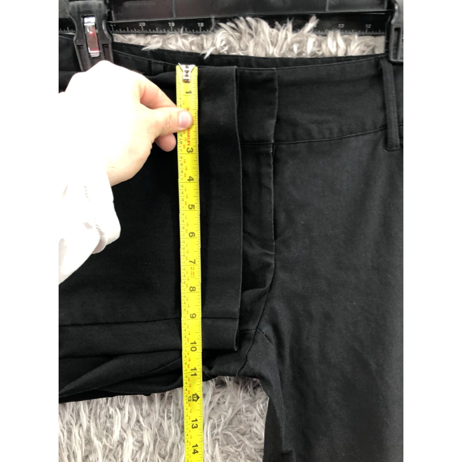 Express Express Wide-Leg Pants Womens Black Size 10 Stretch Pockets Dress Pants Retro Modern Colorful 90s Mens Womens Size 32" / US 10 / IT 46 - 4 Thumbnail