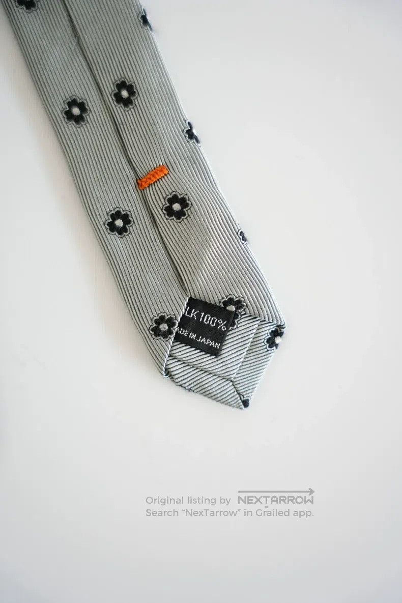 Yohji Yamamoto Yohji Yamamoto Striped floral silk tie Size ONE SIZE - 3 Thumbnail