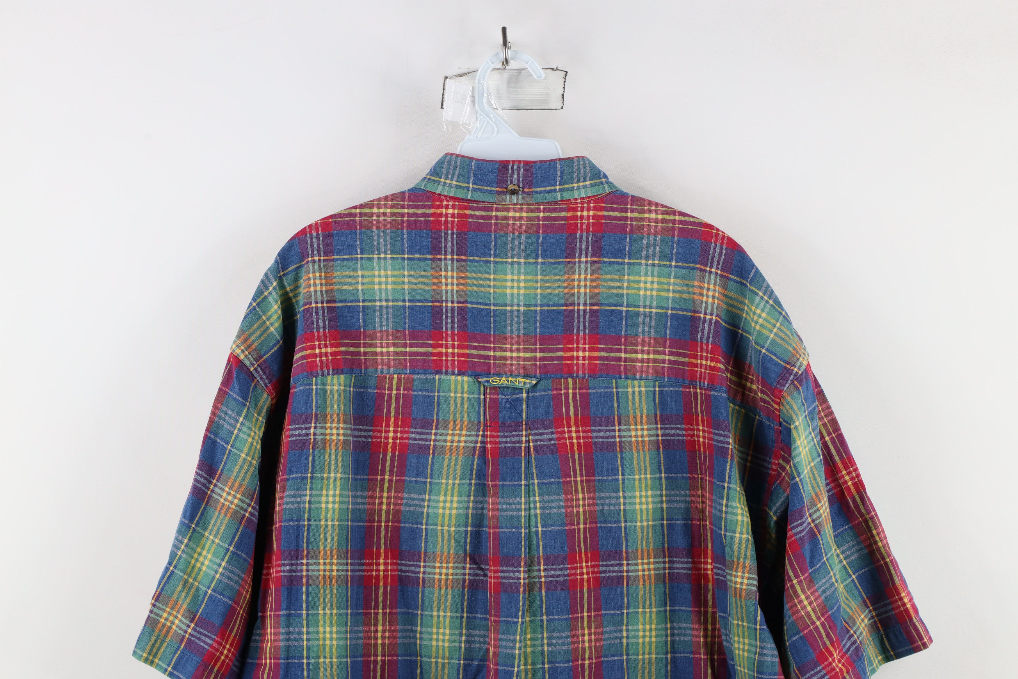 Vintage Vintage 90s Streetwear Canvas Madras Plaid Button Shirt USA Size US L / EU 52-54 / 3 - 10 Thumbnail