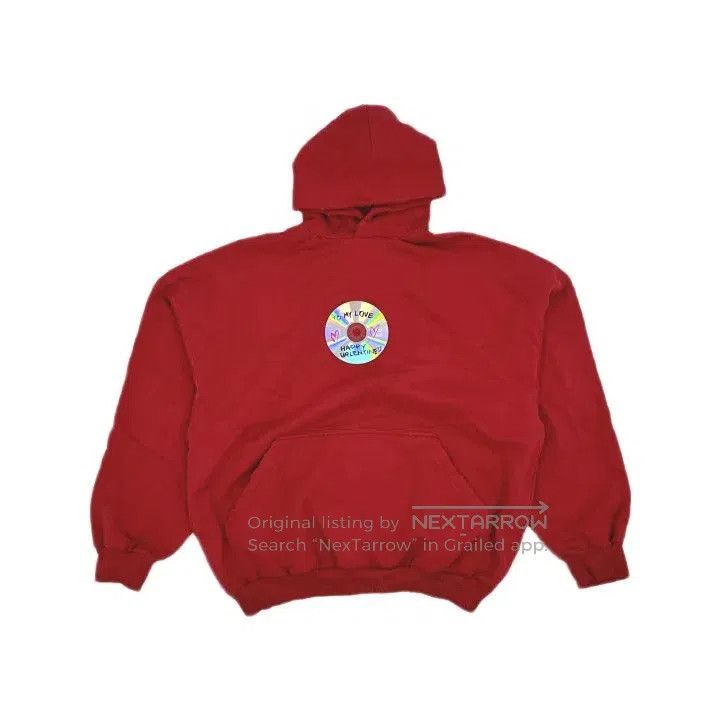 Balenciaga Balenciaga Red Hoodie with CD Print. Size US L / EU 52-54 / 3 - 2 Thumbnail