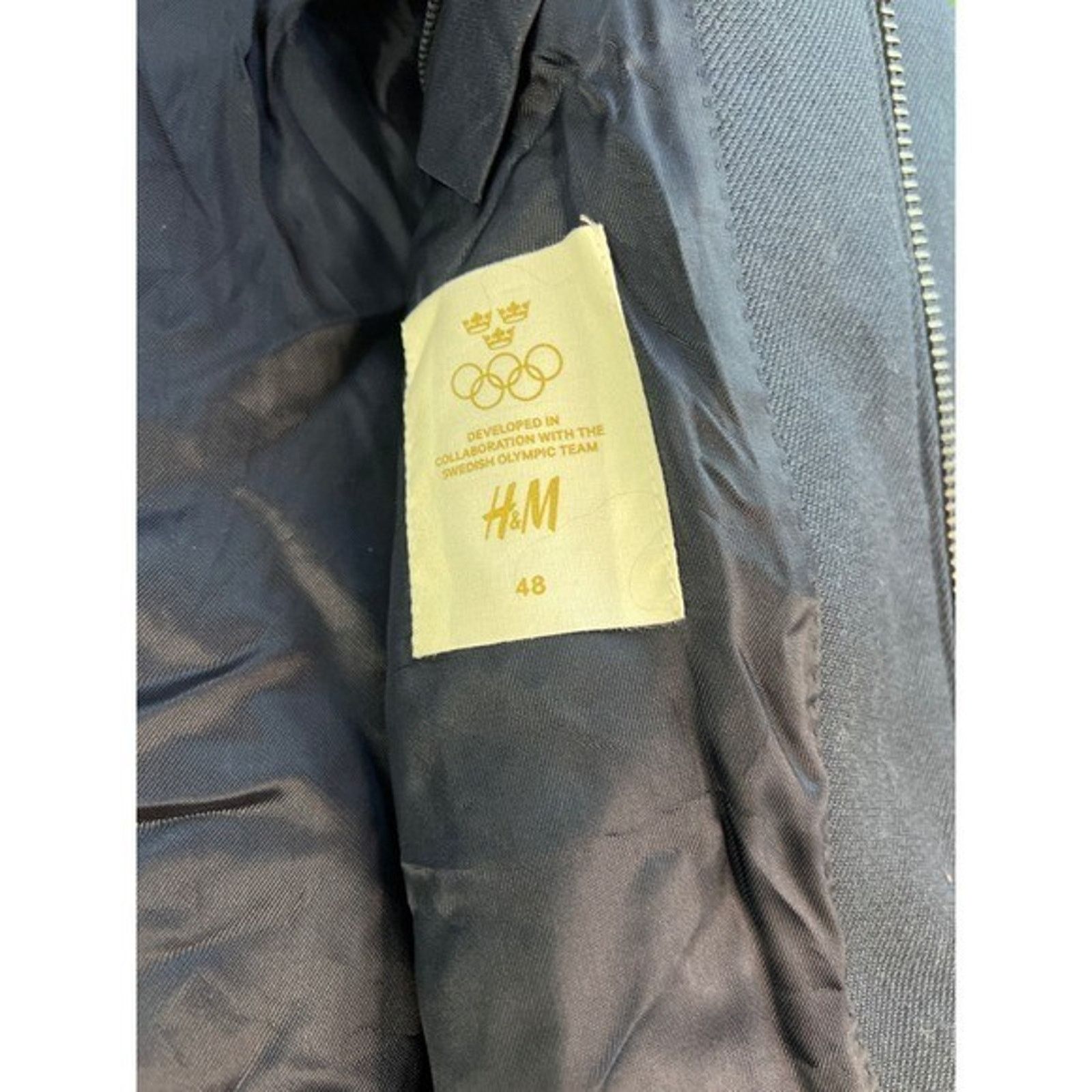 H&M H&M Navy Blue Coat Jacket Zippered Pockets Long Sleeve 48 Size US M / EU 48-50 / 2 - 5 Thumbnail