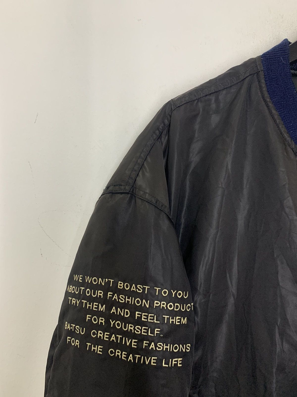 Japanese Brand Vintage Mens BATSU Japanese Brand Flight Jacket Size US XL / EU 56 / 4 - 5 Thumbnail