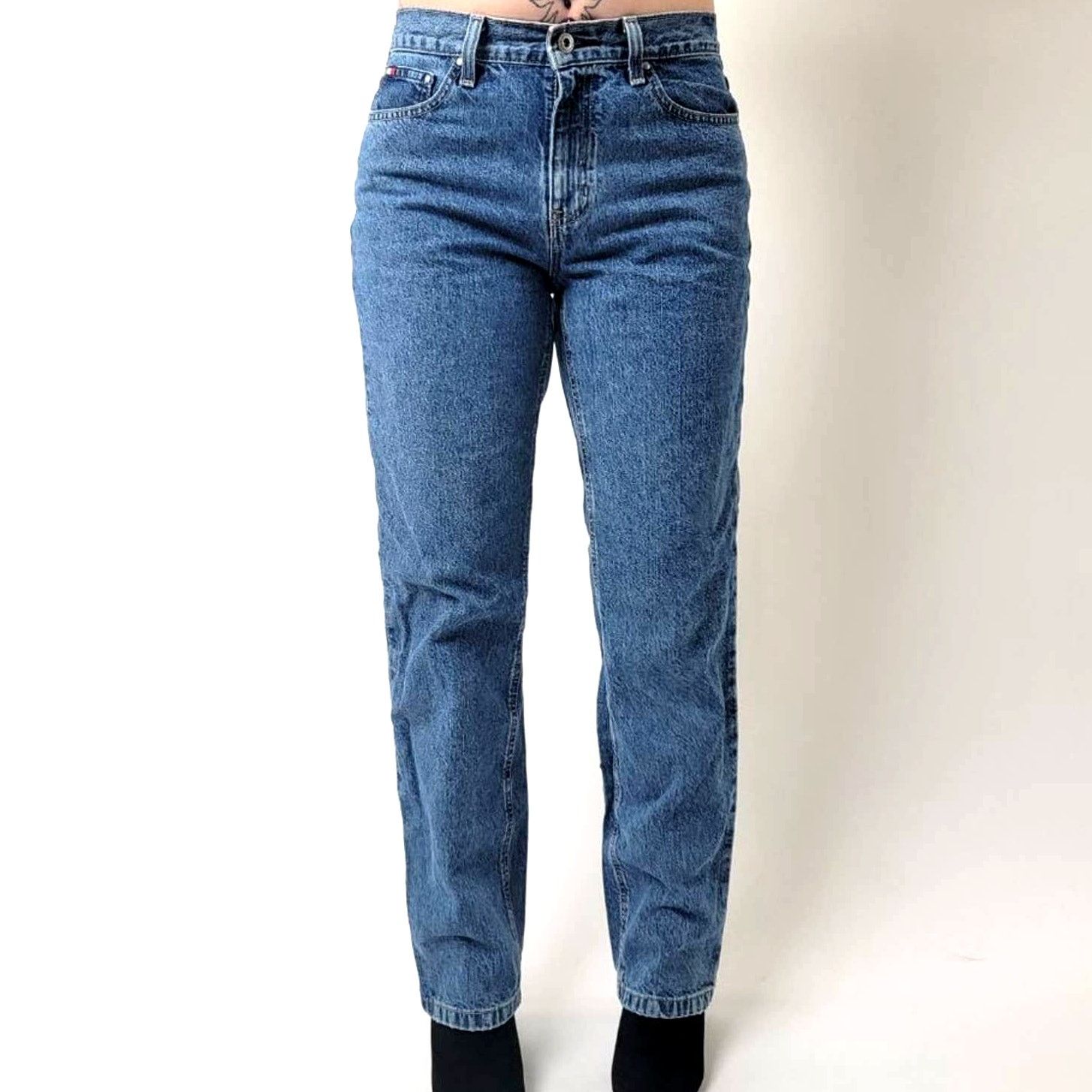 Vintage 90s Tommy Hilfiger High Rise Waist Grunge Mom Jeans