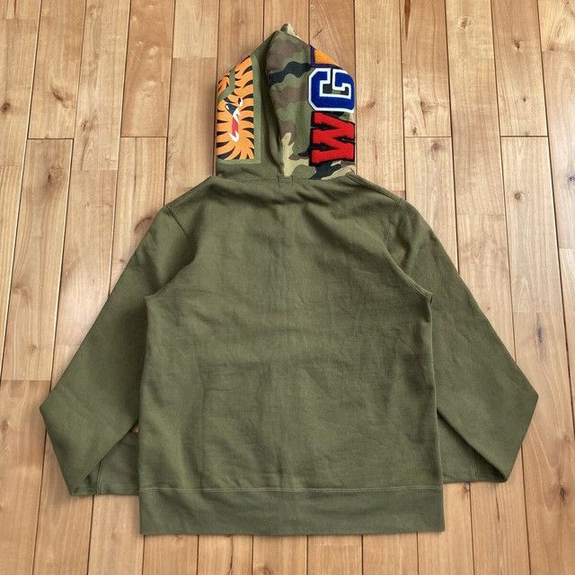 Bape BAPE Woodland Camo 1st Shark Full Zip Hoodie a bathing ape Size US M / EU 48-50 / 2 - 3 Thumbnail
