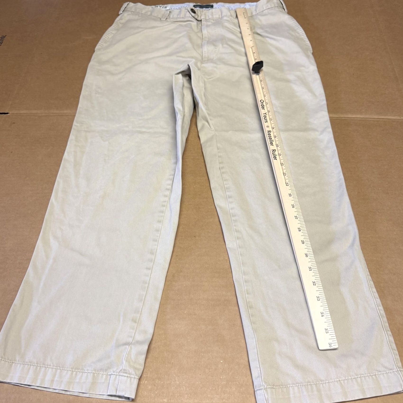 Orvis Orvis Mens Pants 38x30 Beige Pima Cotton Chino Relaxed Straight Leg Casual Size US 38 / EU 54 - 6 Thumbnail