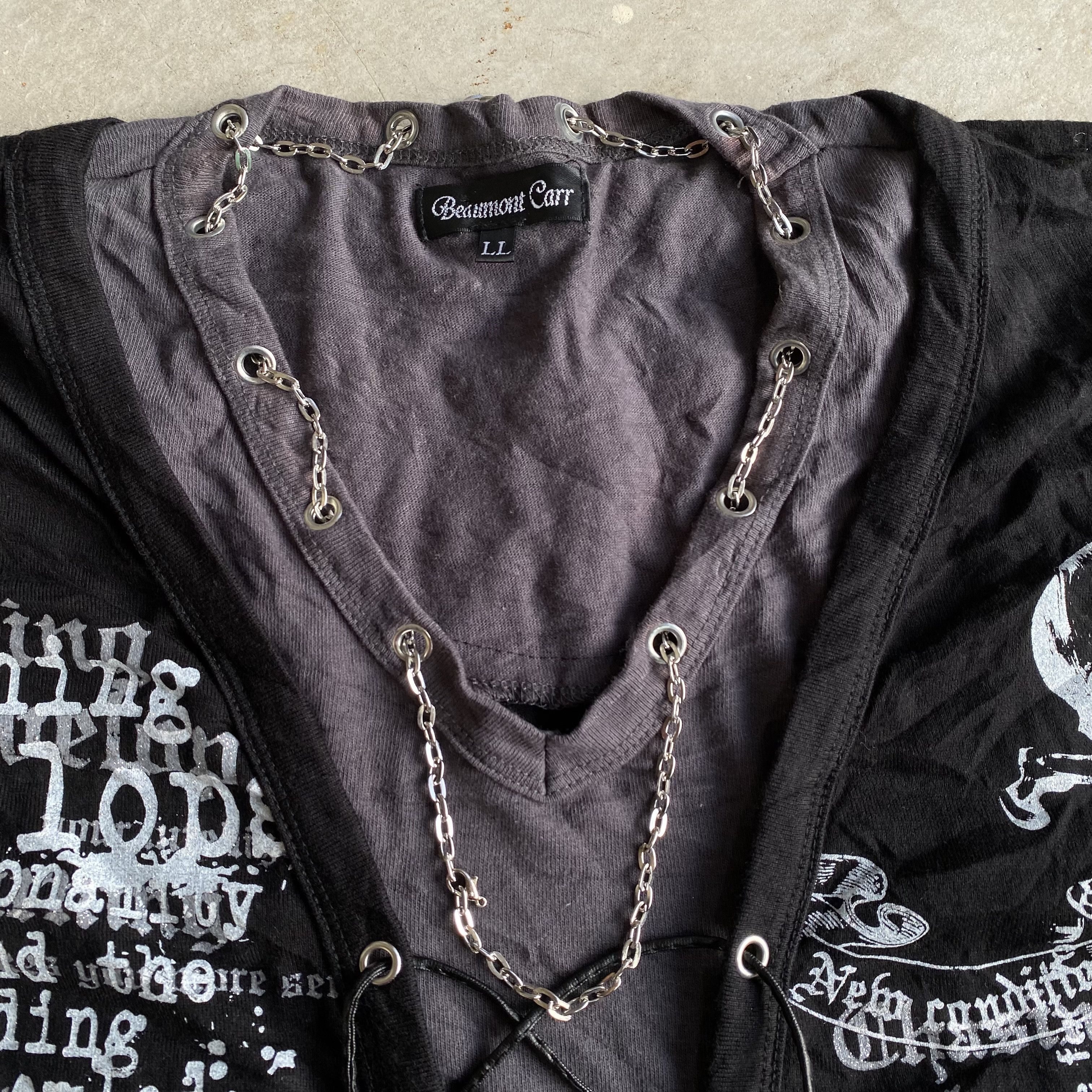 Seditionaries Crazy Beaumont Carr Poem Double Layer Punk Gothic Size US L / EU 52-54 / 3 - 9 Thumbnail