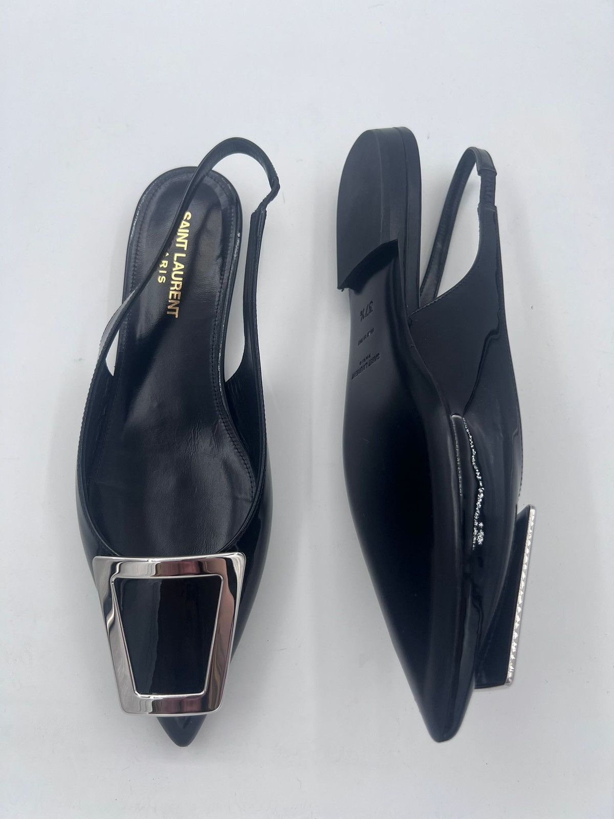 Saint Laurent Paris New Saint Laurent Maxine wmn flat sandal IT37.5/US7.5/UK4.5 Size US 7.5 / IT 37.5 - 8 Thumbnail