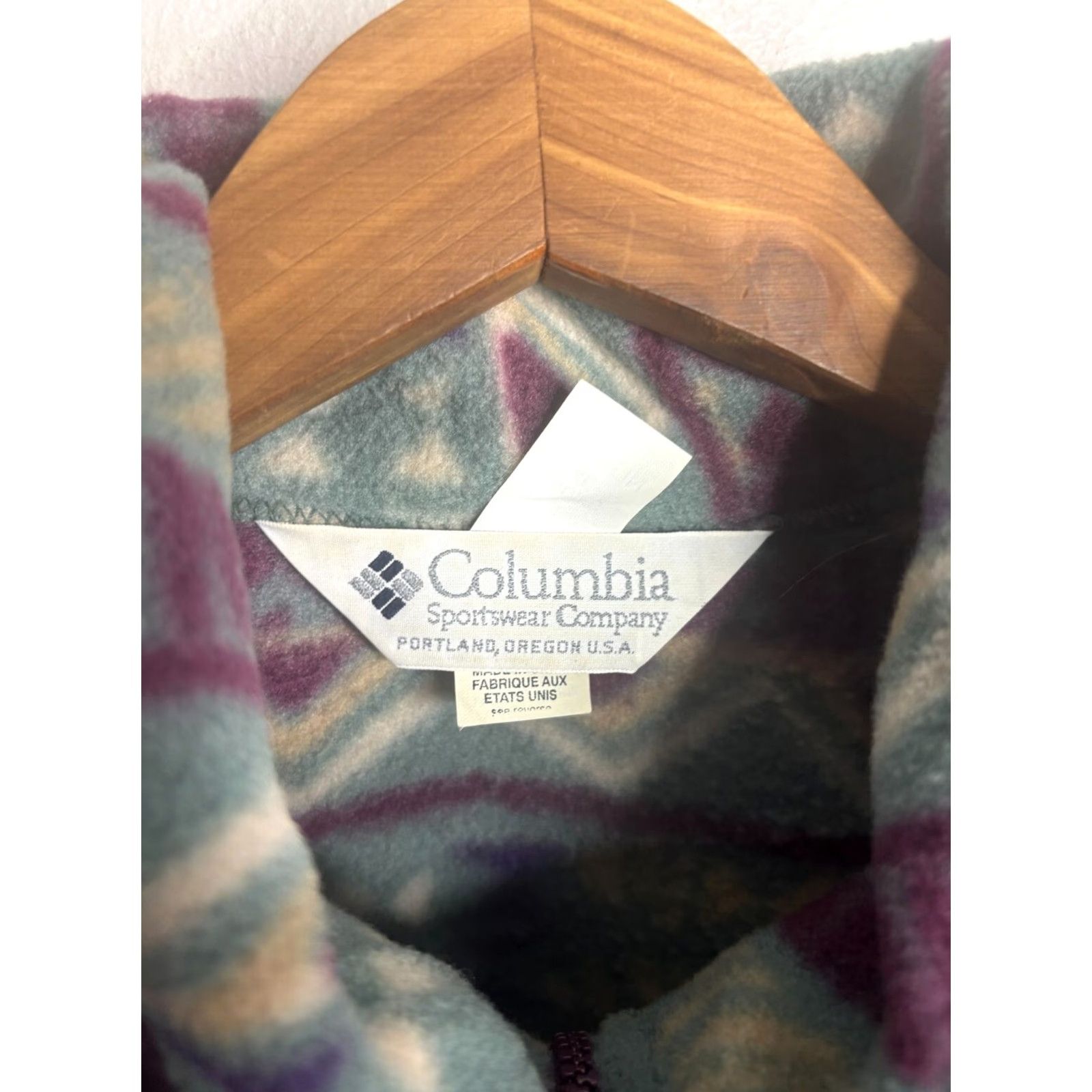 Vintage VINTAGE Columbia Aztec 1/4 Zip Sweater Womens XL Long Sleeve Pullover 4057 Size XL / US 12-14 / IT 48-50 - 3 Thumbnail