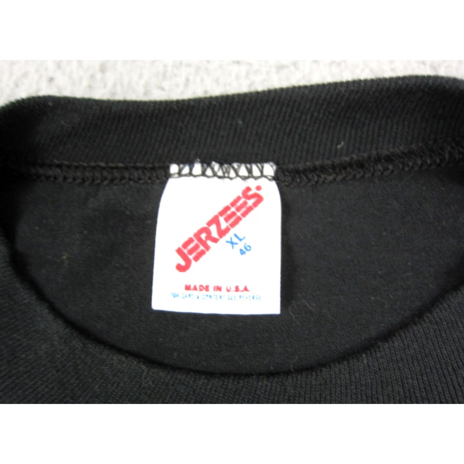 Jerzees VINTAGE Jerzees Quad Cities Shirt Mens XL Black 90s USA T-Shirt Short Sleeve Crew Neck Vintage Shirt Mens XL Black USA 80s Size US XL / EU 56 / 4 - 4 Thumbnail