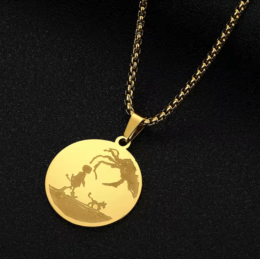 Other CORALINE Stainless Steel Necklace Circle Disc Pendant NEW Size ONE SIZE - 3 Thumbnail