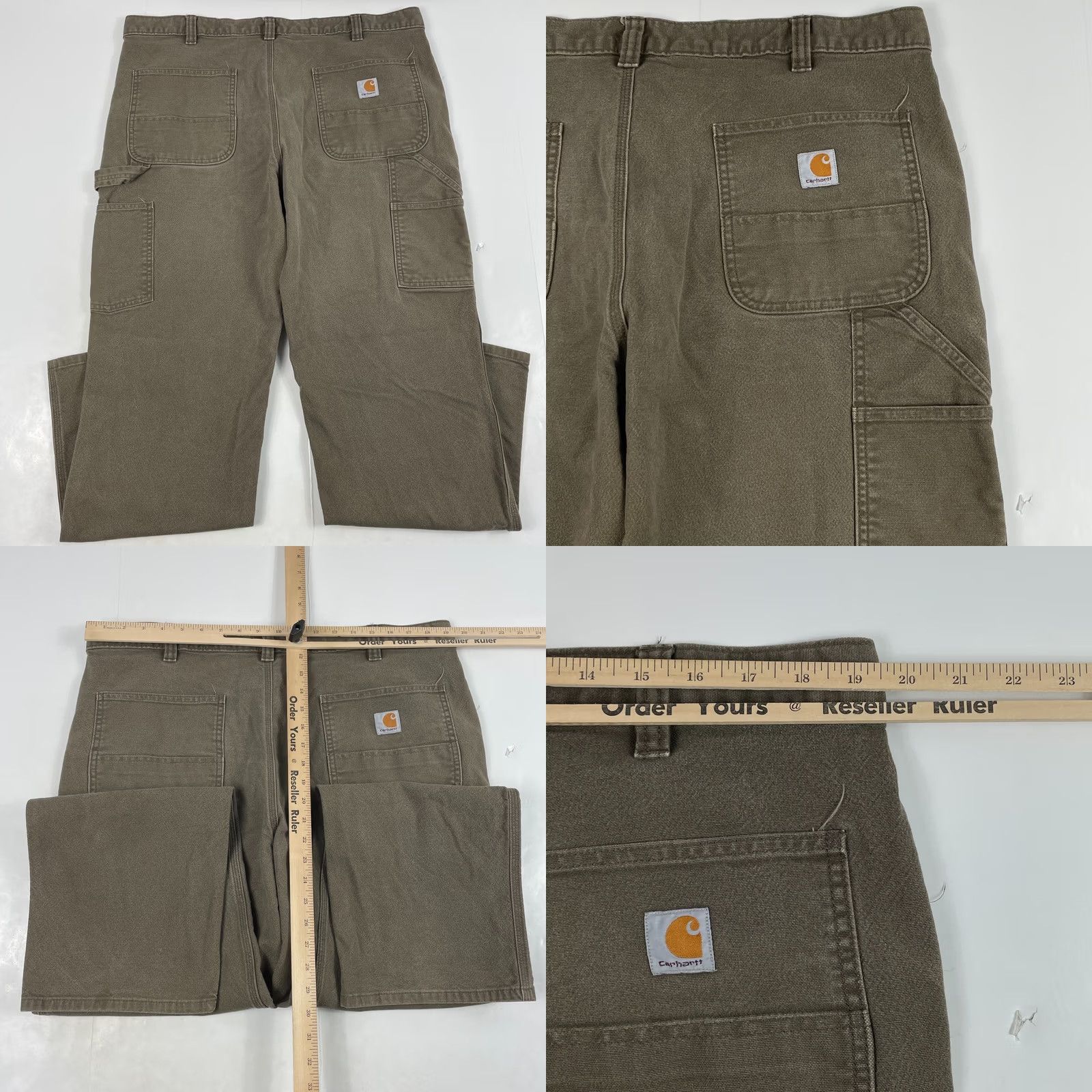 Carhartt Carhartt Pants Mens 40 x 32 Brown Carpenter Relaxed Straight Leg Workwear Rugged Size US 40 / EU 56 - 8 Thumbnail