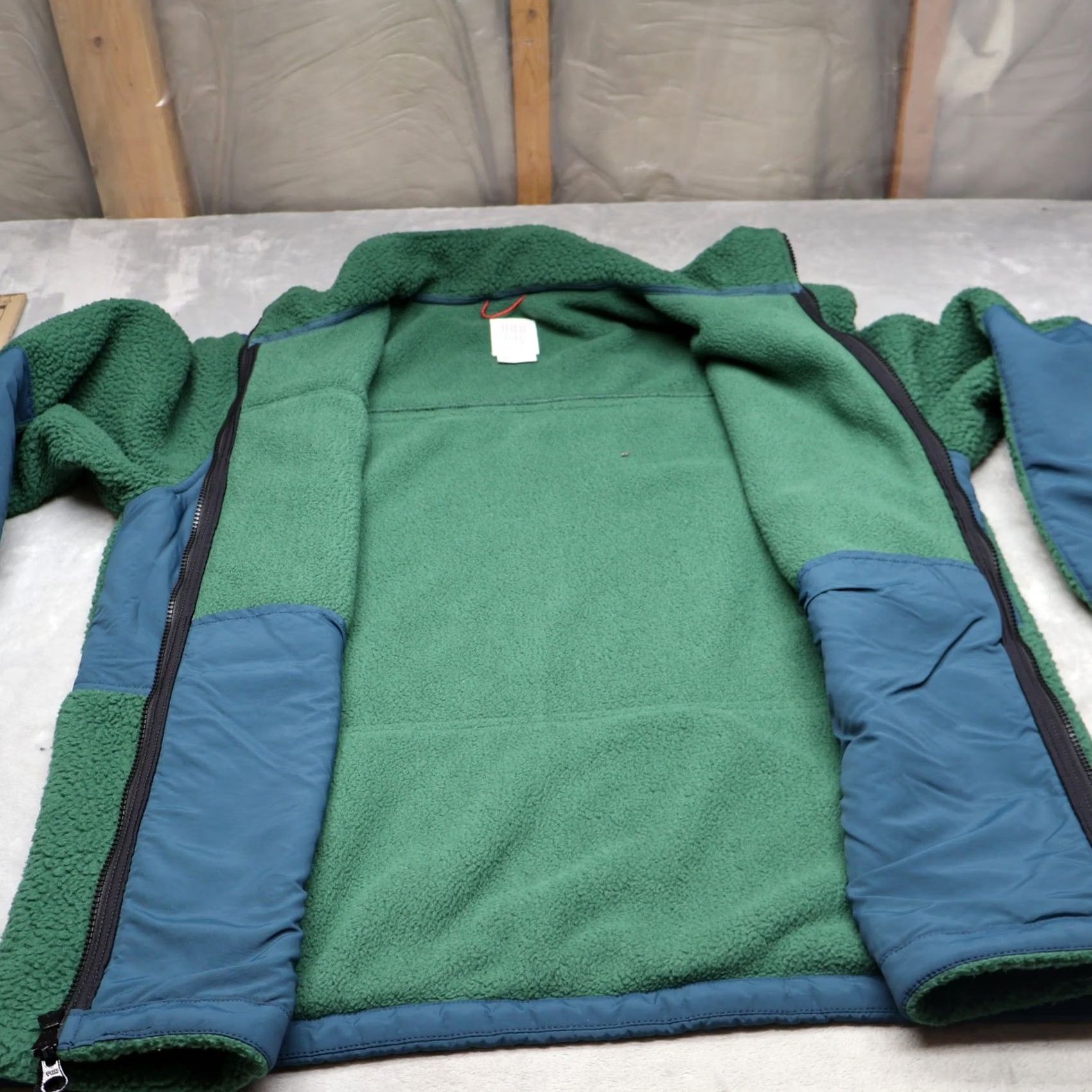 Topo Designs VINTAGE Topo Designs Jacket Men XL Green Subalpine Sherpa Fleece Full Zip Hike Outdoor Size US XL / EU 56 / 4 - 6 Thumbnail