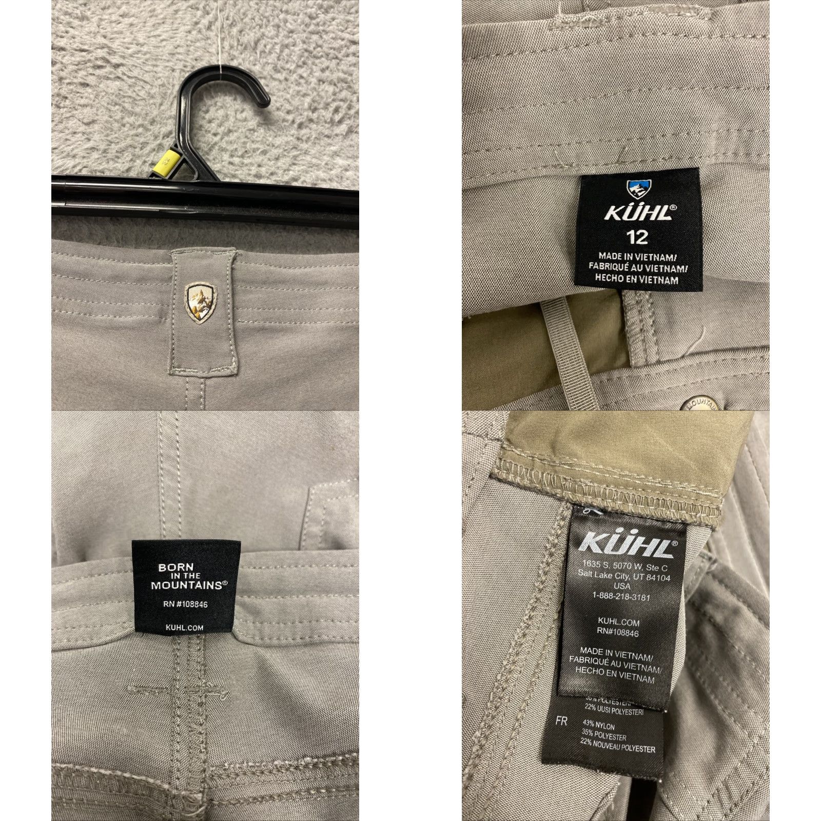Vintage Kuhl Capri Pants 12 Gray Drawstrings Pockets Hiking Outdoor Camping Casual Travel Workwear Womens Size 34" / US 12 / IT 48 - 8 Thumbnail