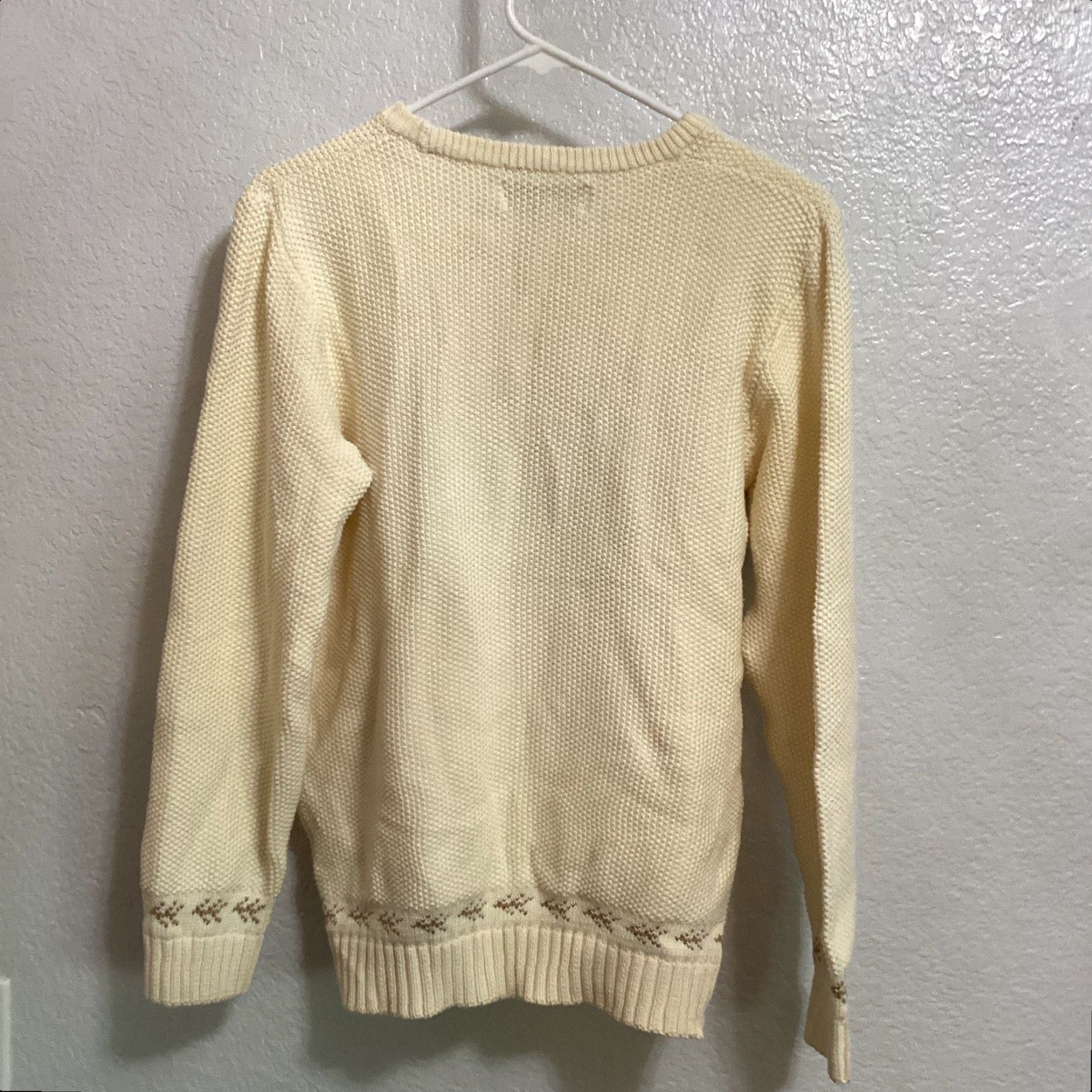 Vintage VINTAGE Cabela's Sweater Womens S Reg Ivory Knit Pullover Embroidered Cabincore Moose Size S / US 4 / IT 40 - 2 Thumbnail
