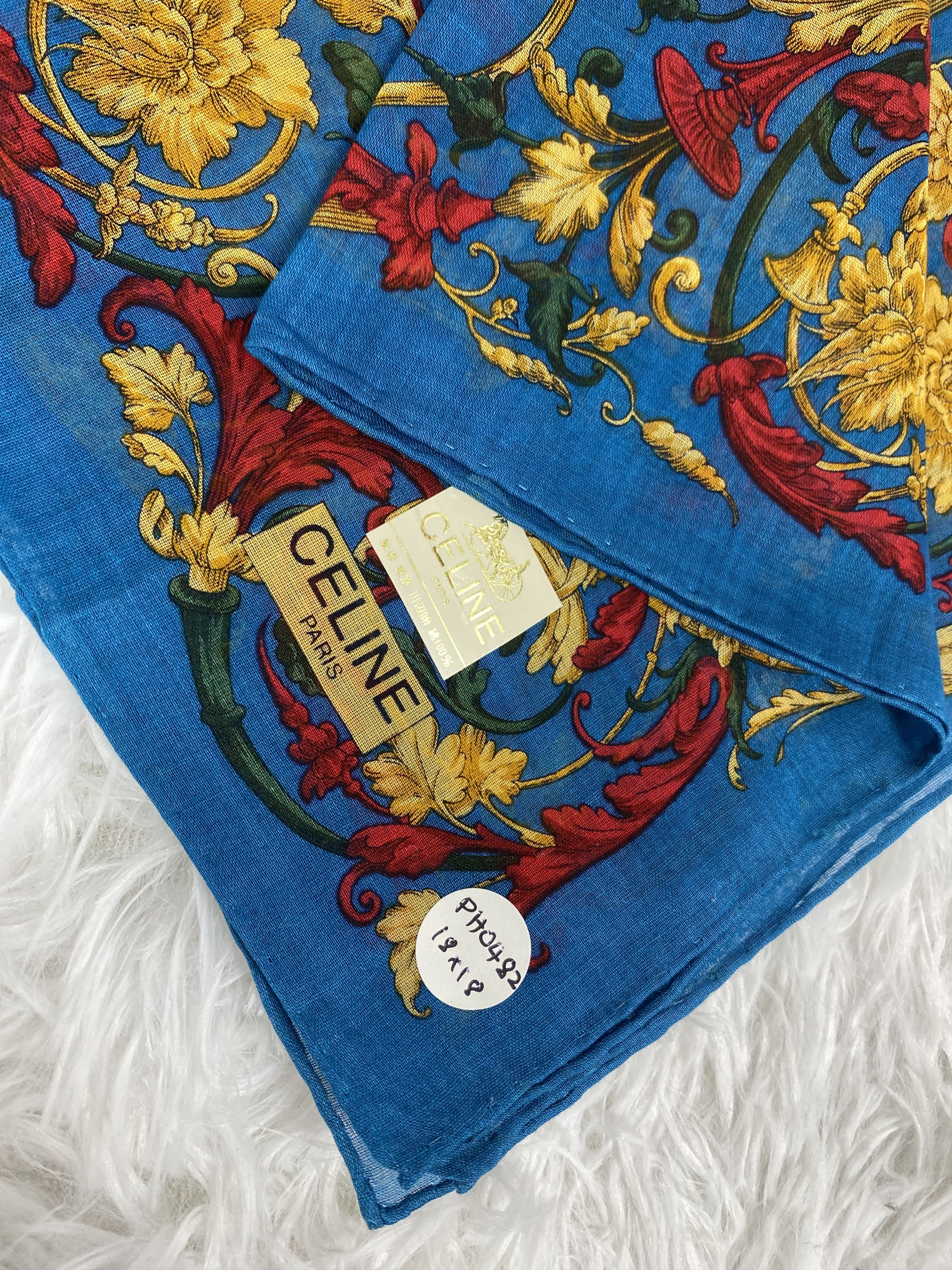 Celine × Vintage Vintage Celine Handkerchief Neckerchief PH0482 Size ONE SIZE - 2 Thumbnail