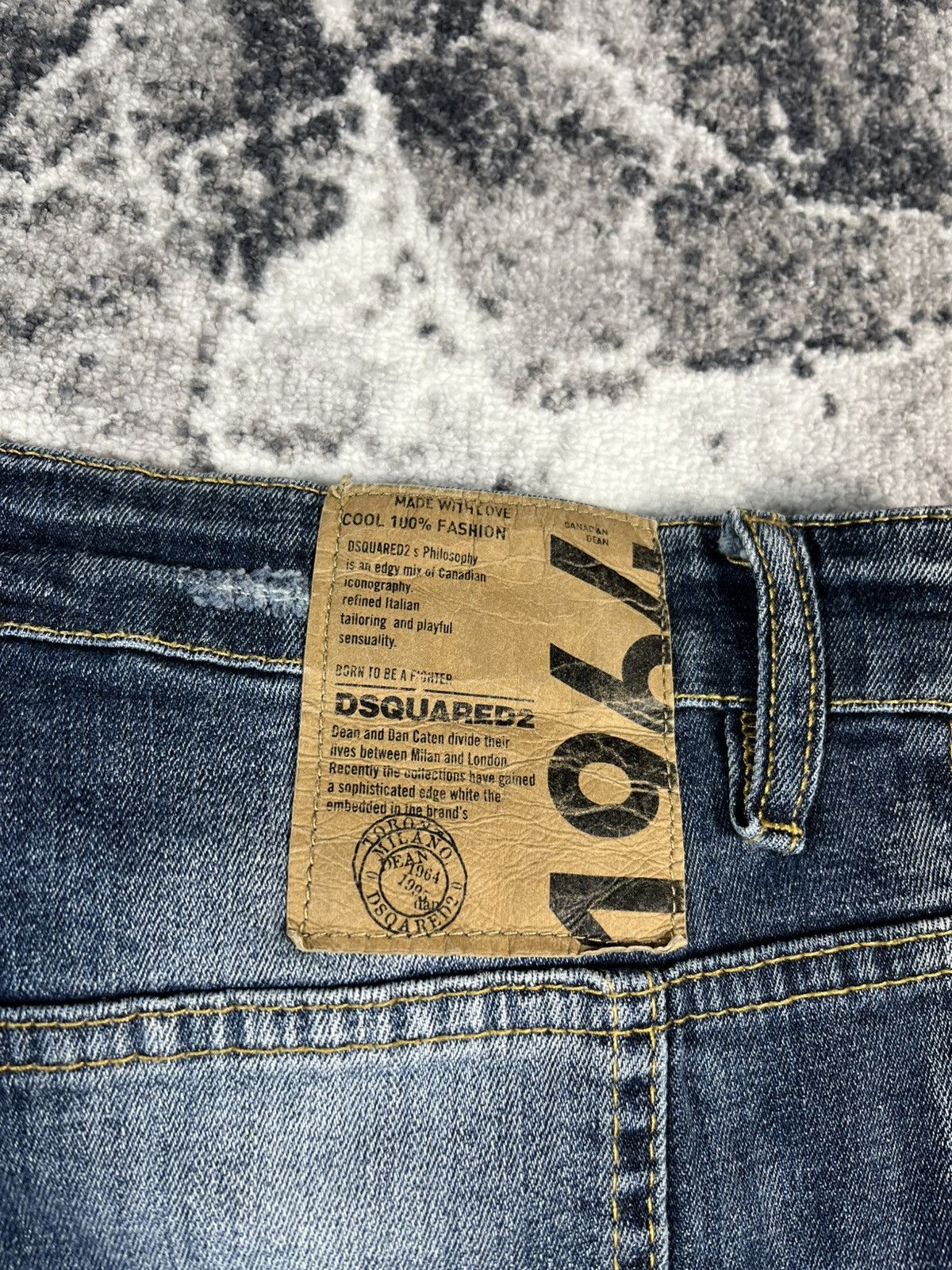 Dsquared2 Dsquared2 Tidy Biker Jeans Size 54 Fit 36 Size US 36 / EU 52 - 23 Thumbnail