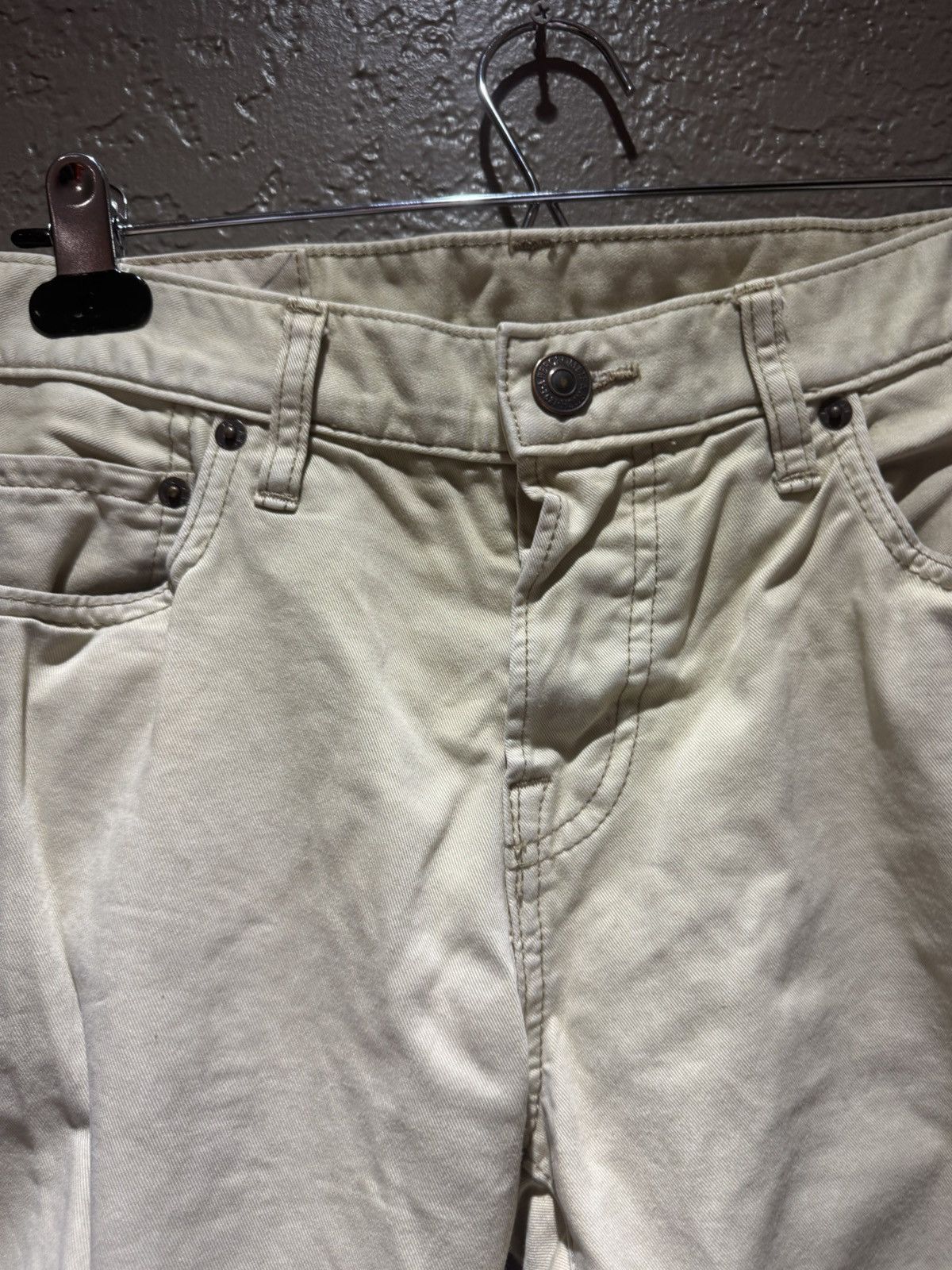 Abercrombie & Fitch 2000s Abercrombie & Fitch Tan Khaki Beige Pants 31W / 30L Size US 30 / EU 46 - 6 Thumbnail