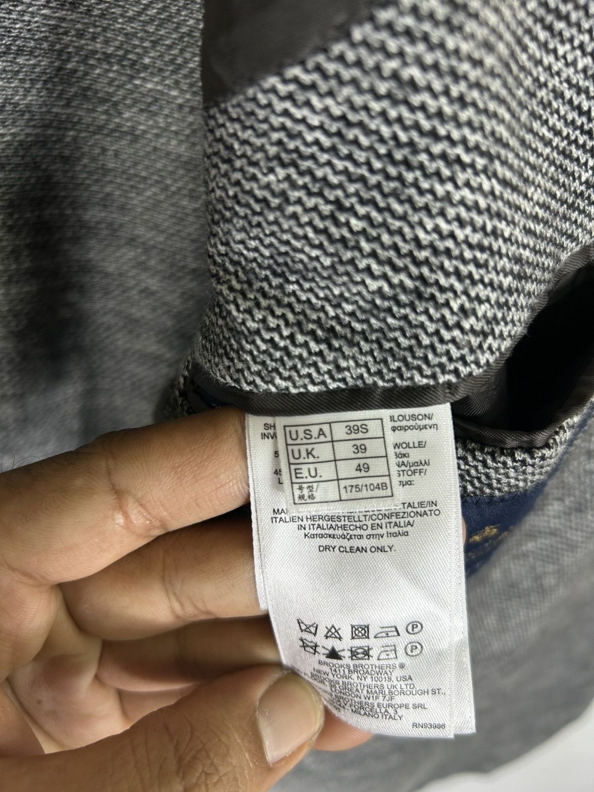 Brooks Brothers 🔥Brooks Brothers Dondi Jersey Single Breast Coat Size 40S - 11 Thumbnail