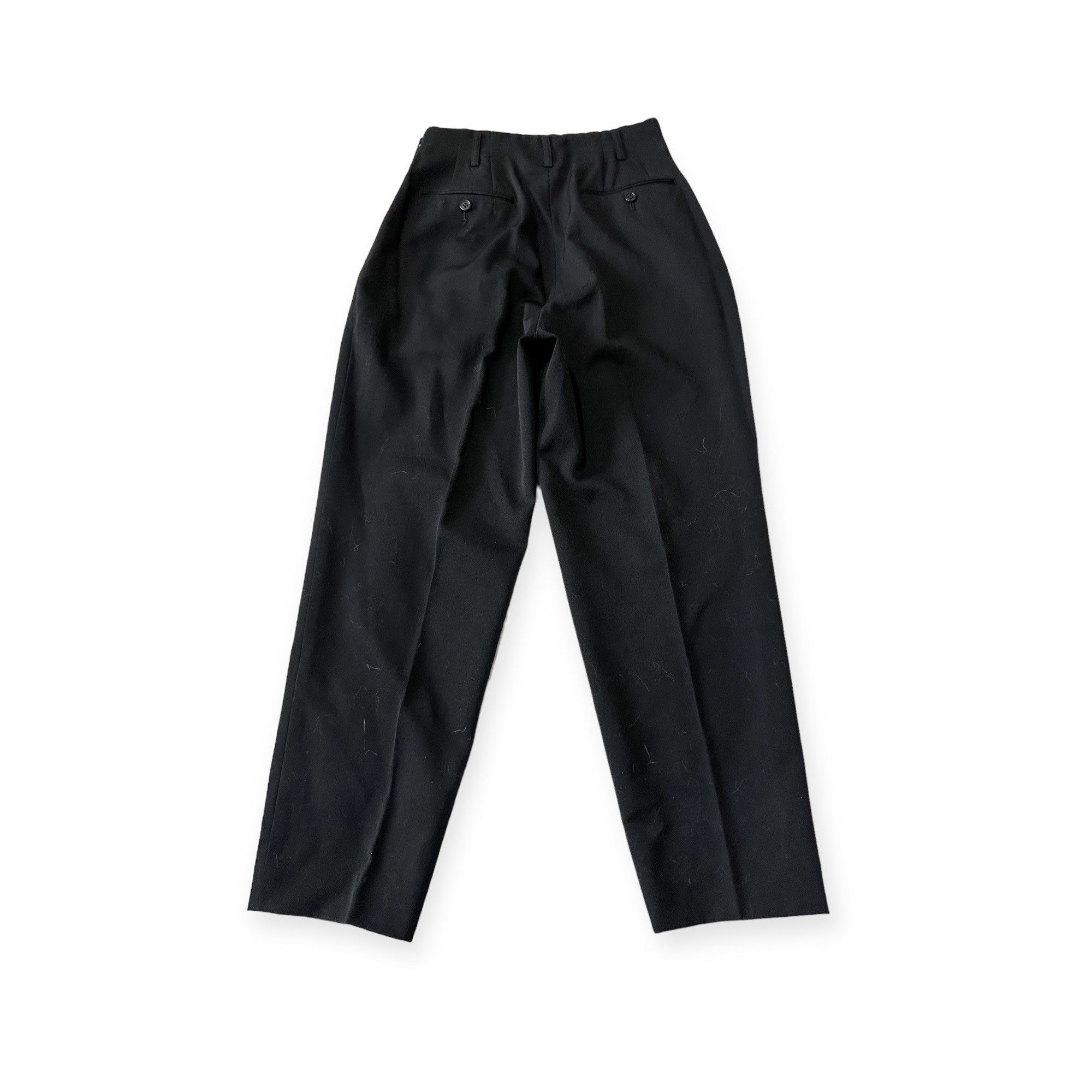 ATSURO TAYAMA × Vintage Vintage Atsuro Tayama Black Wool Trouser Pants, Vintage Size 26" / US 2 / IT 38 - 5 Thumbnail