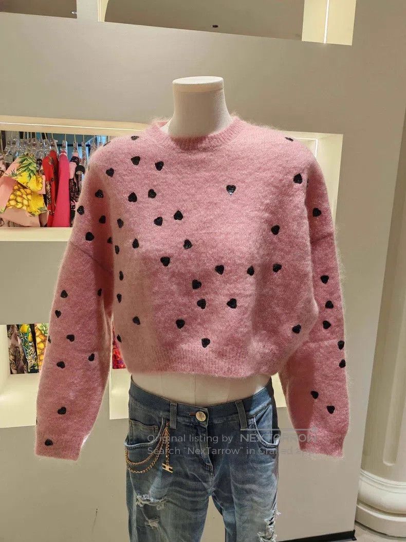 Valentino Valentino Polka dot mohair sweater Size S / US 4 / IT 40 - 1 Thumbnail