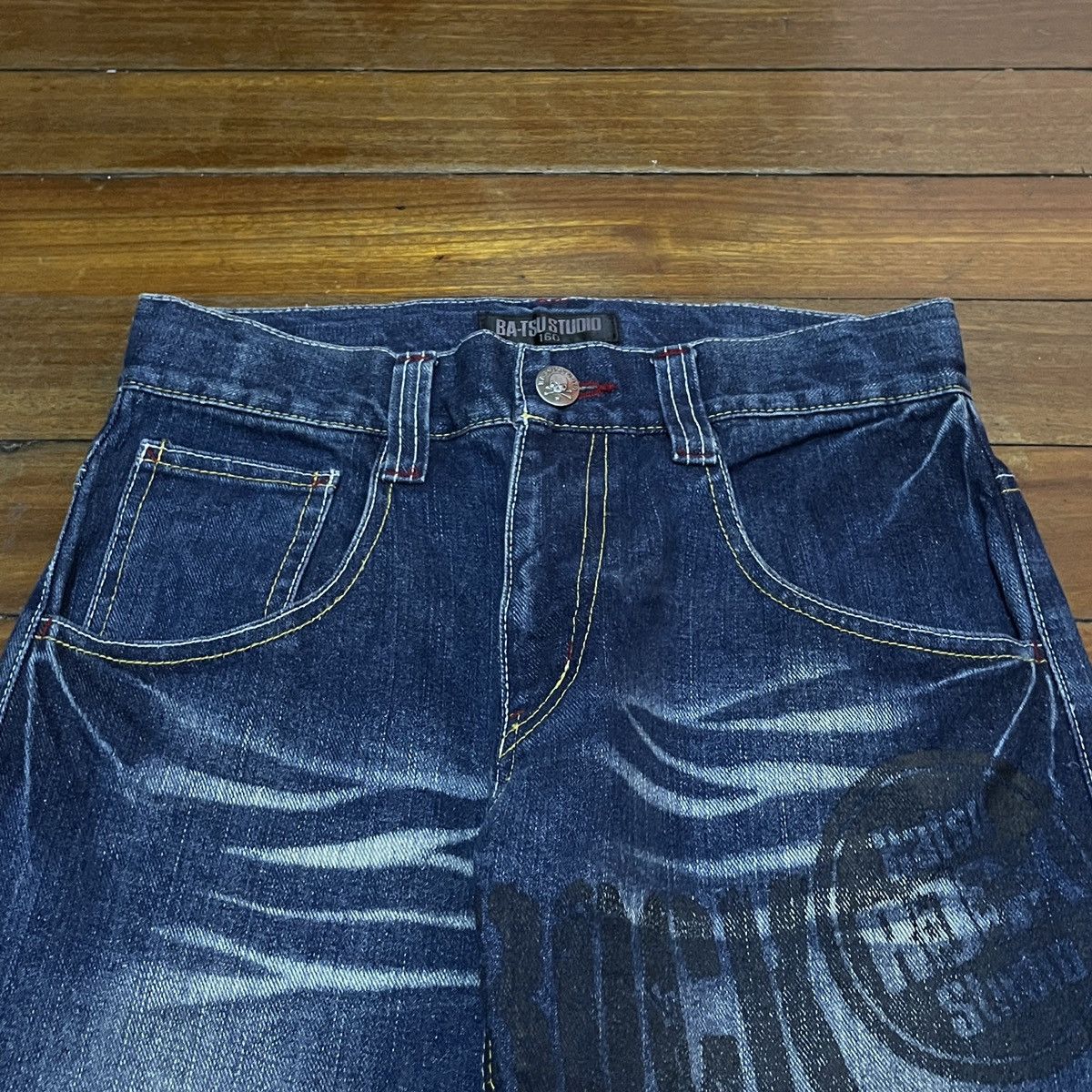 Hysteric Glamour × Japanese Brand × Vintage Rare Design Vintage Brand Bat-sub Studio Jeans 1990s Size US 30 / EU 46 - 3 Thumbnail