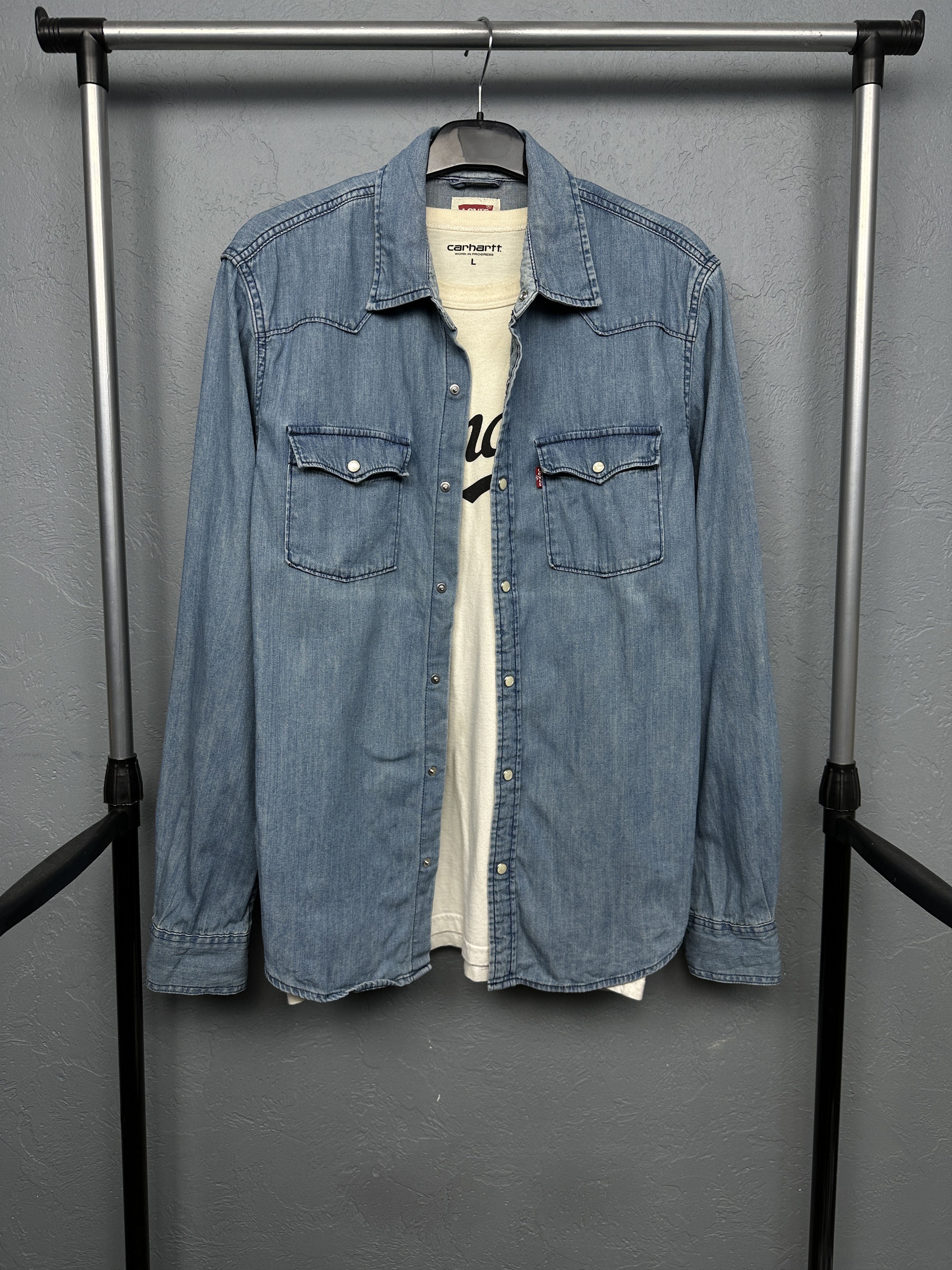 Levi's Levi's Mens Denim Shirt Jeans Size US M / EU 48-50 / 2 - 1 Thumbnail