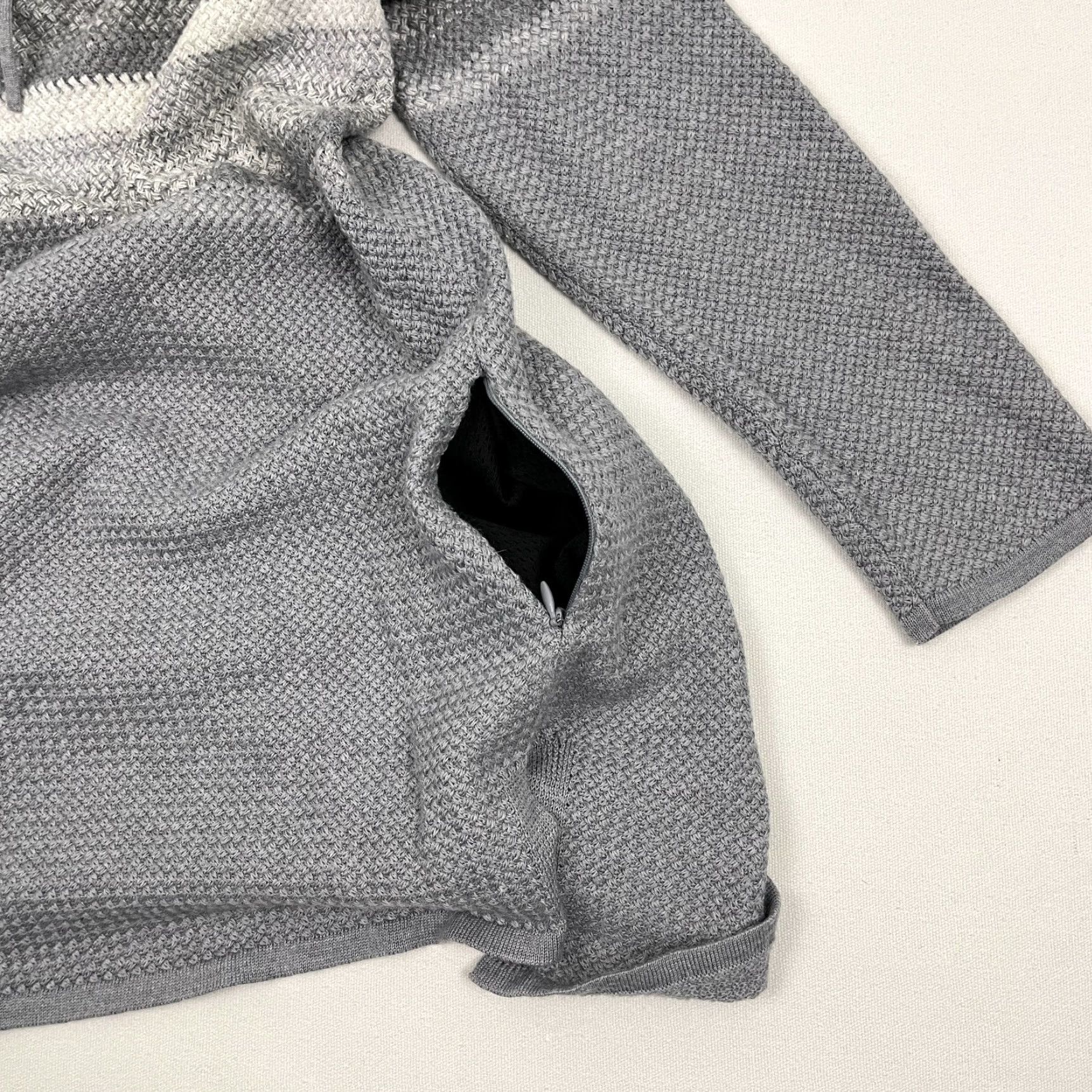 Vintage Krimson Klover Sweater Womens Small Gray Merino Wool Silk Turtleneck Tunic Prep Size S / US 4 / IT 40 - 7 Thumbnail