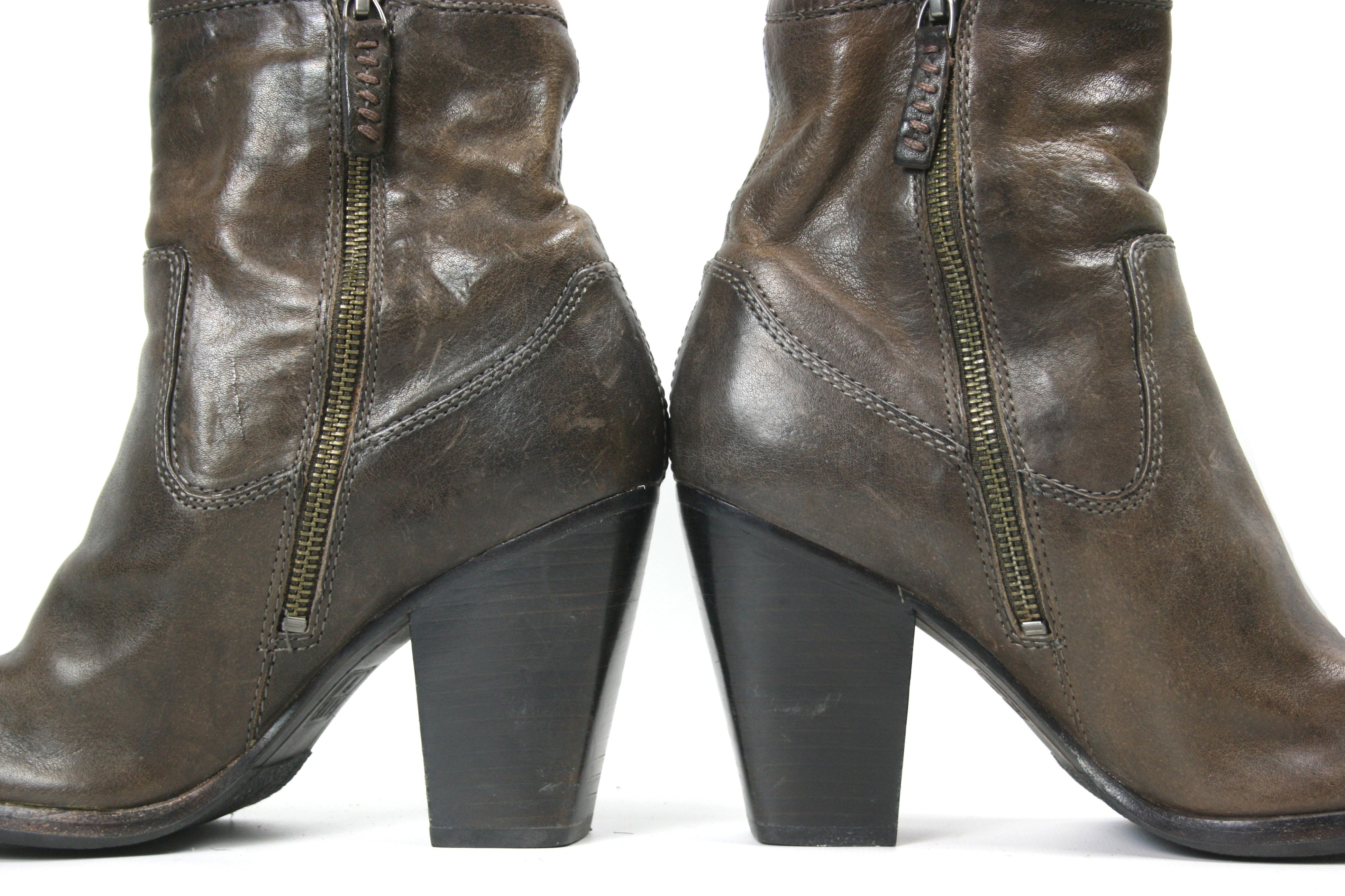 Frye Patty Artisan Zip Leather Boots Size US 7.5 / IT 37.5 - 8 Thumbnail