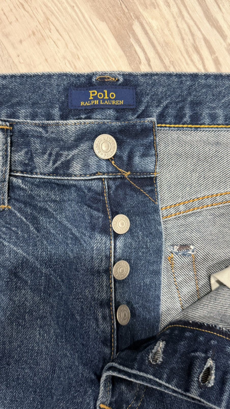 Polo Ralph Lauren Vintage Polo Ralph Lauren Paint Splatter Denim Size US 32 / EU 48 - 6 Thumbnail