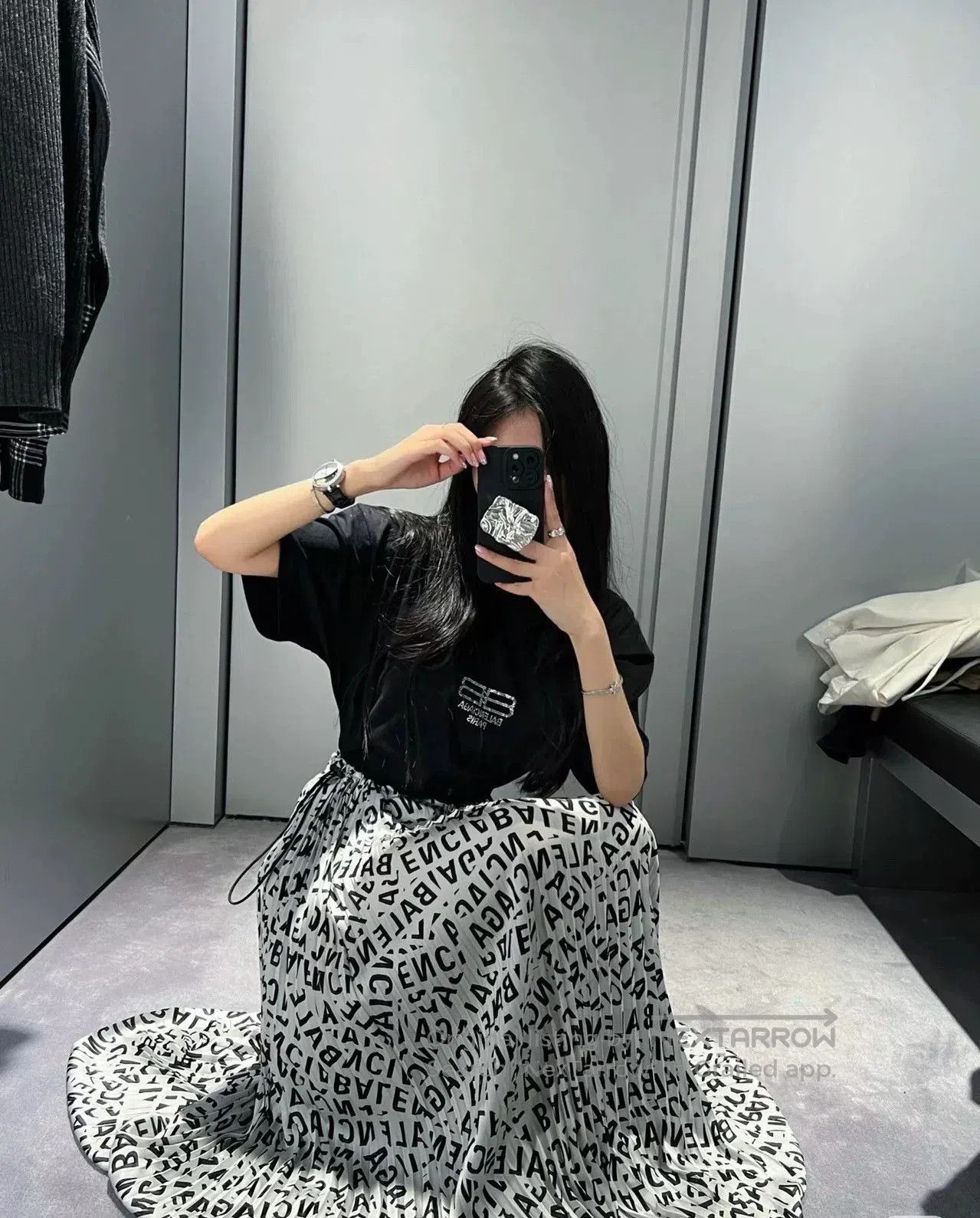 Balenciaga Balenciaga Logo Pleated Skirt. Size US 34 / EU 50 - 5 Thumbnail