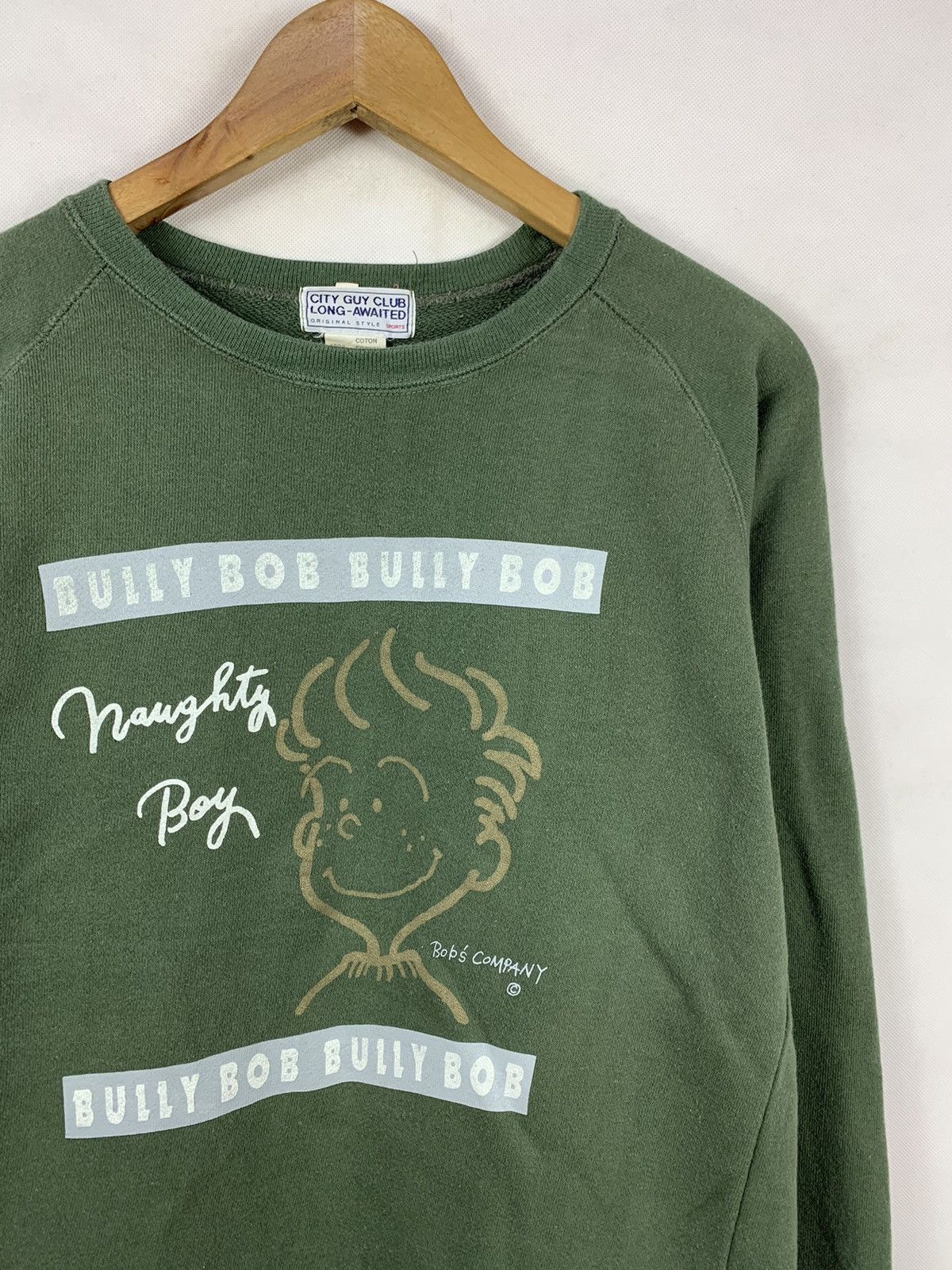 Japanese Brand Offer! Bully Bob Naughty Boy Cartoon Sweatshirt Size US M / EU 48-50 / 2 - 2 Thumbnail