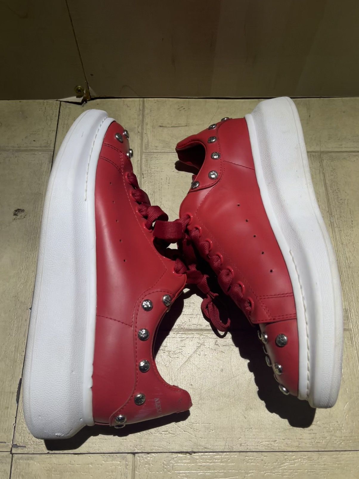 Alexander McQueen Red Studded Alexander McQueen Size 40 Size US 8 / EU 41 - 2 Thumbnail