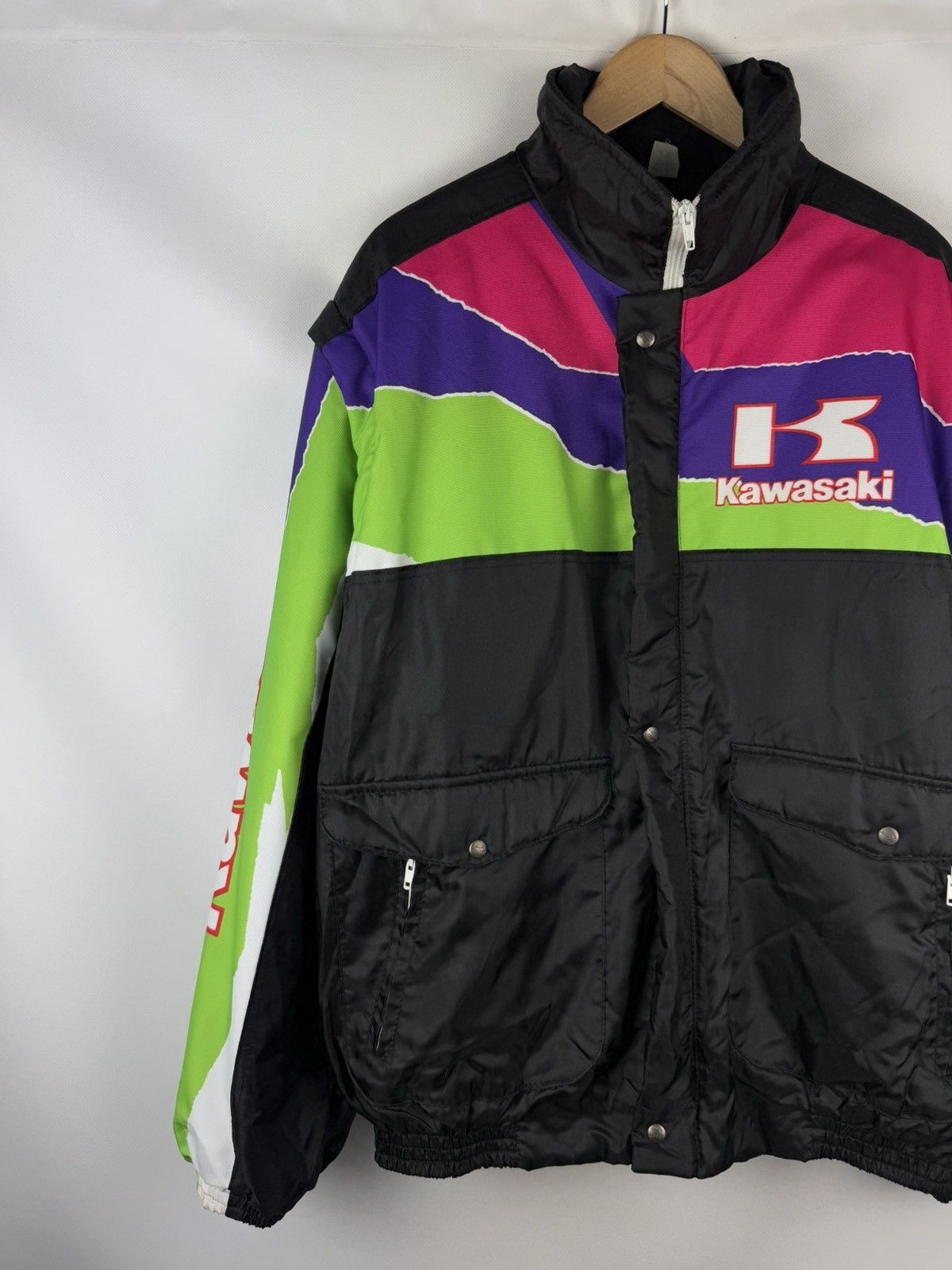 Vintage Kawasaki Vintage Racing Big Logo Transformer Jacket Size US XXL / EU 58 / 5 - 2 Thumbnail