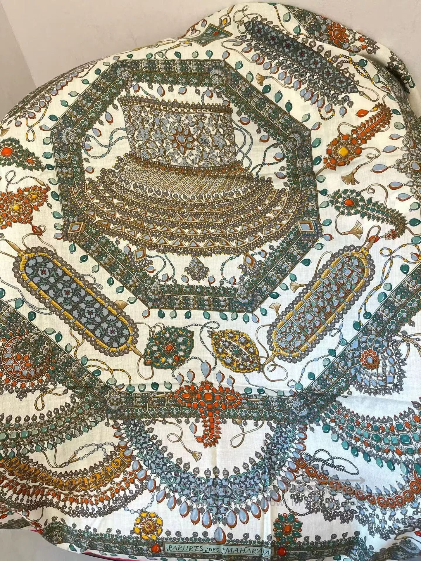 Hermes Hermès Colorful Paisley Scarf Shawl. Size ONE SIZE - 2 Thumbnail