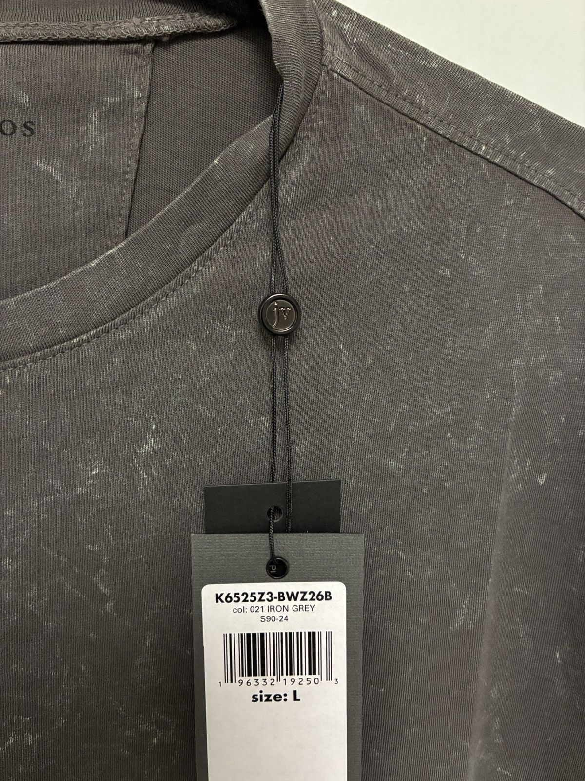John Varvatos Grey Abstract Marble Cotton tee Size large Size US L / EU 52-54 / 3 - 3 Thumbnail