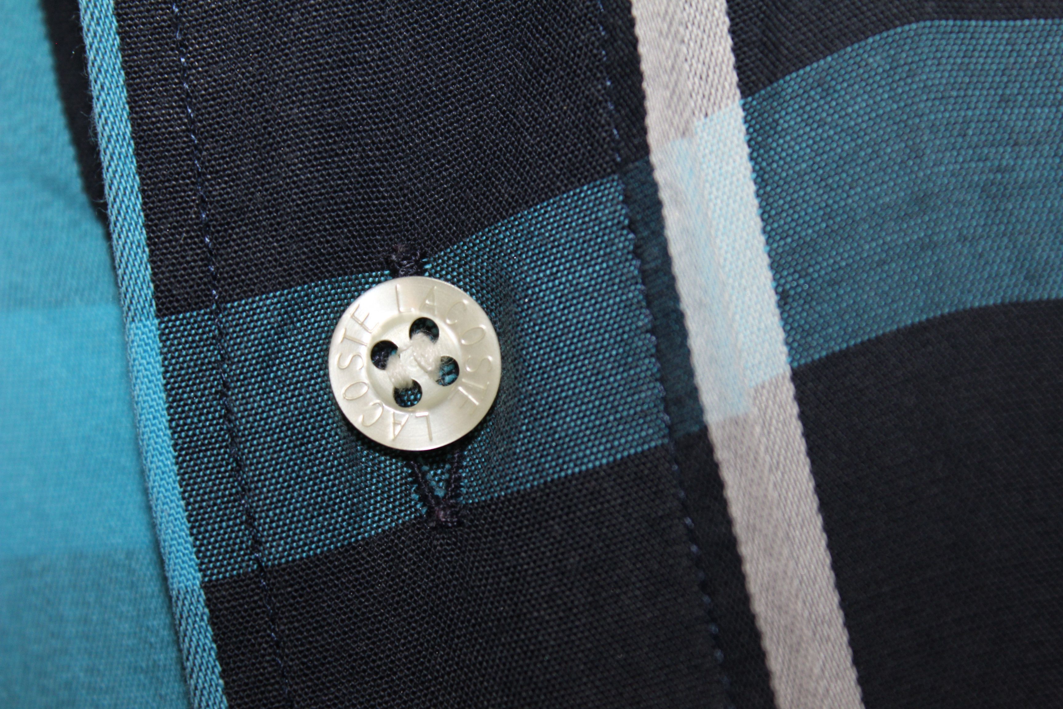 Lacoste LACOSTE Vintage Short Sleeve Check Shirt Size L Size US L / EU 52-54 / 3 - 6 Thumbnail