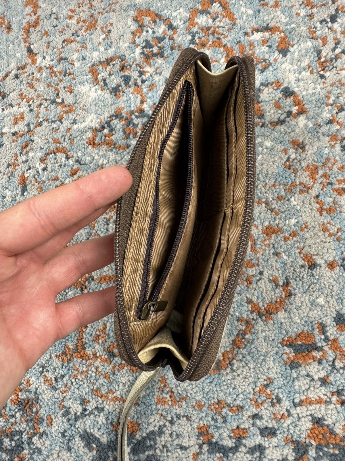 Octopus × Vintage Vintage Y2K Octopus crazy handmade leather woven long wallet Size ONE SIZE - 8 Thumbnail