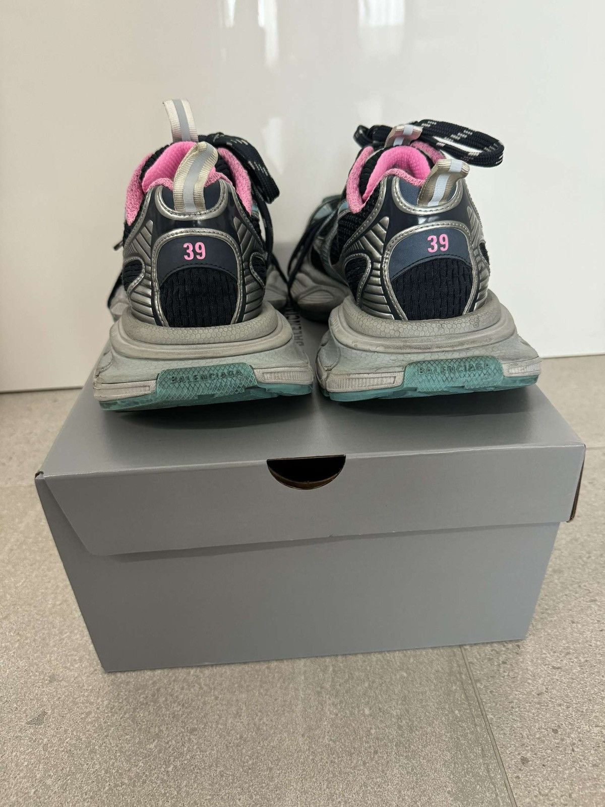 Balenciaga 3XL Sneakers – Grey Mix / Blue / Pink