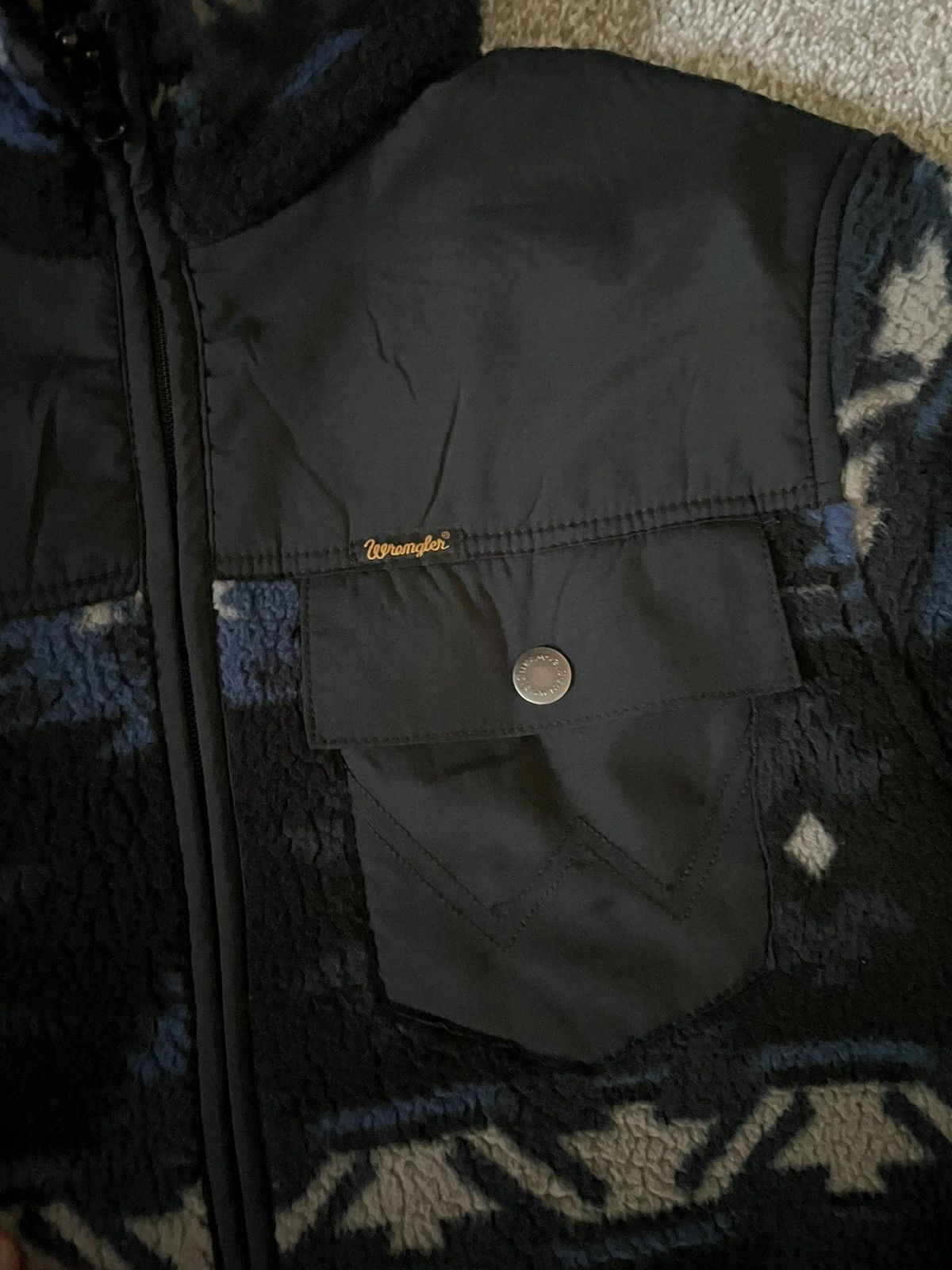 Vintage × Wrangler Wrangler - Sherpa fleece jacket Size US S / EU 44-46 / 1 - 2 Thumbnail