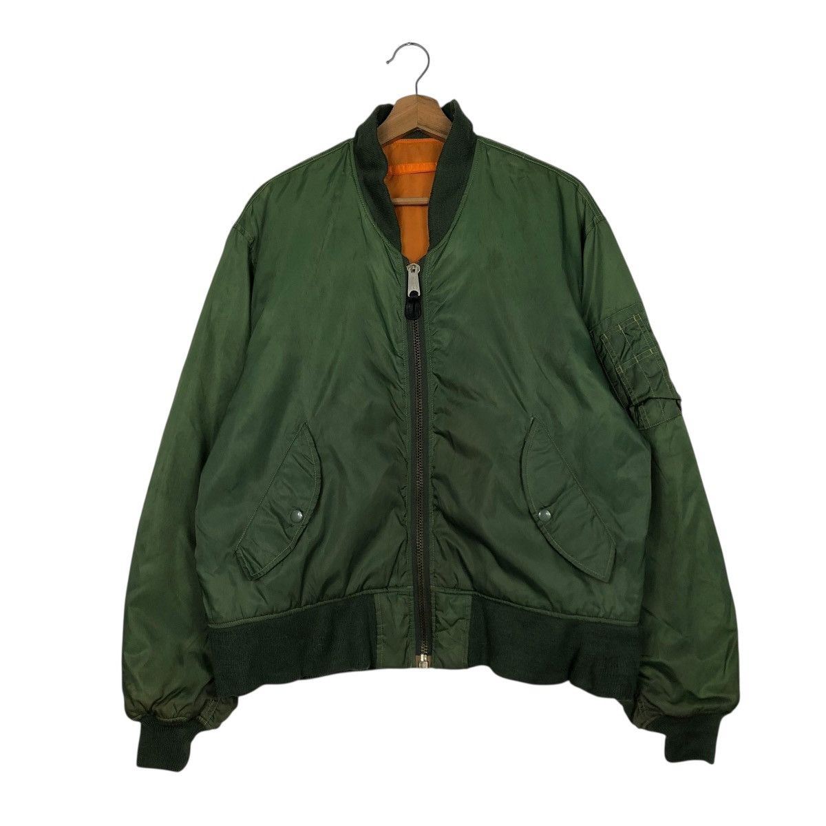 Japanese Brand 🔥VINTAGE MA-1 BOMBER JACKET MILITARY COLLECTION ISSEY MIYAKE Size US L / EU 52-54 / 3 - 3 Thumbnail