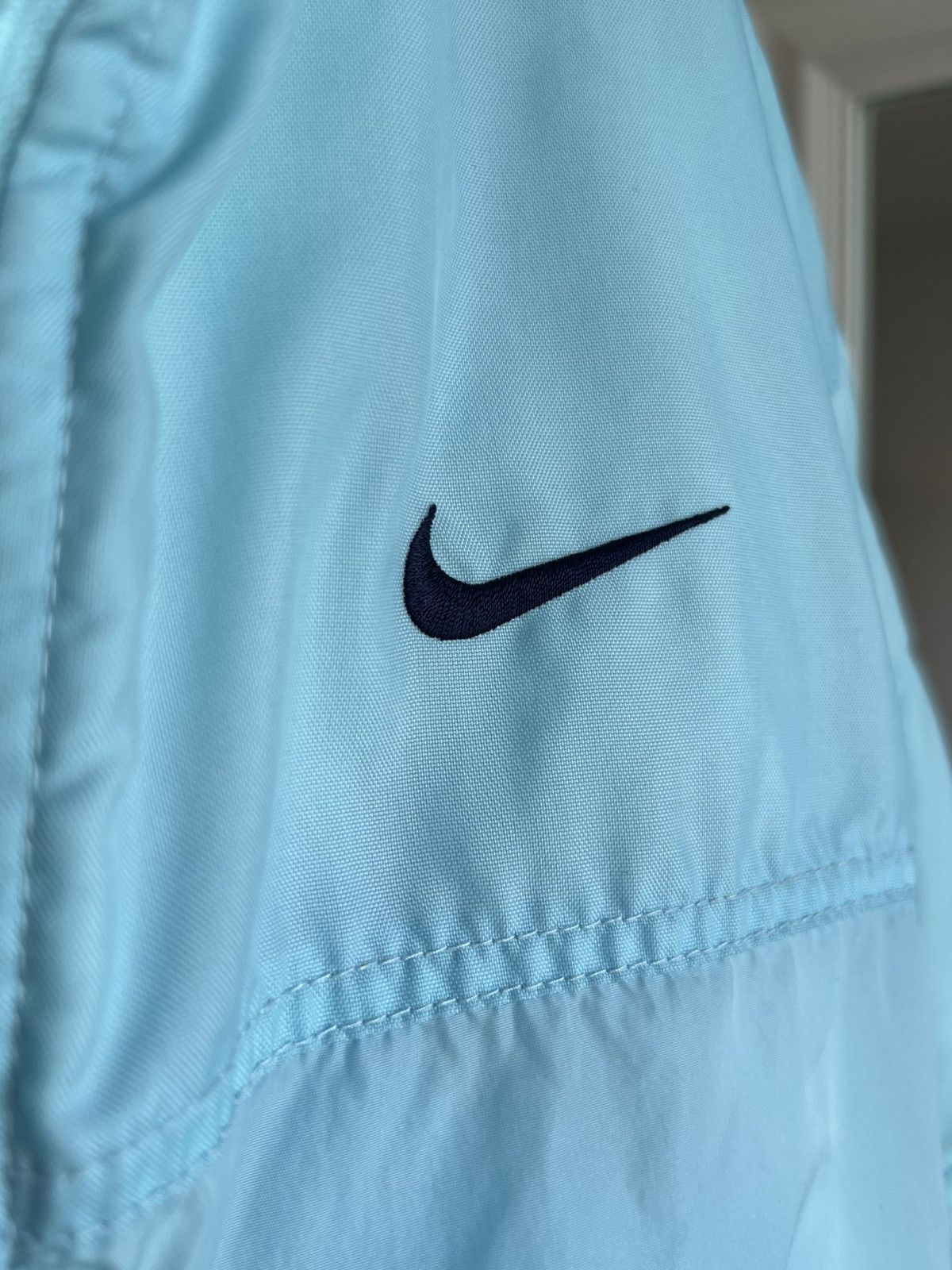 Vintage Nike blue vintage jacket turquoise big swoosh RARE Size M / US 6-8 / IT 42-44 - 8 Thumbnail