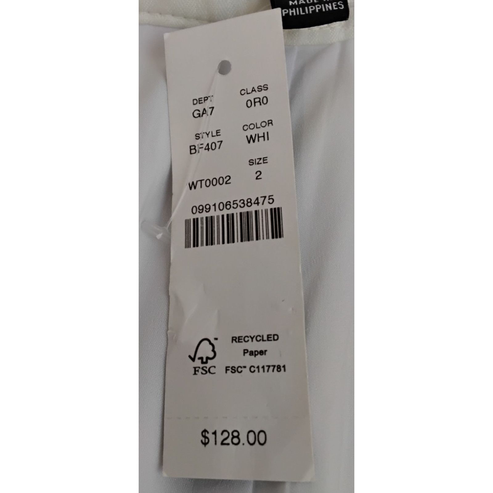 J.Crew J. Crew Kate Straight Leg Pant Womens 2 White Linen Blend Size 26" / US 2 / IT 38 - 11 Thumbnail