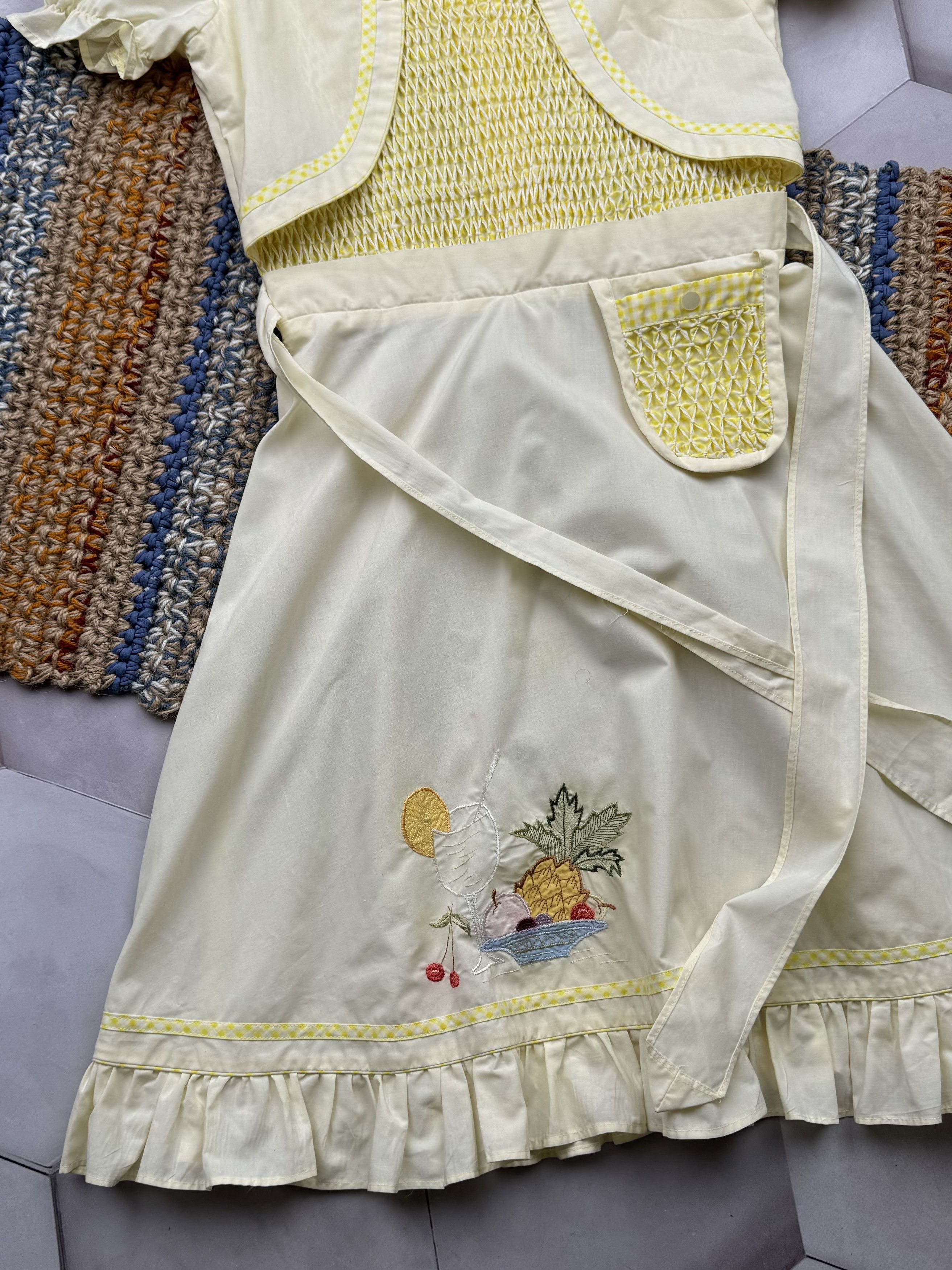 Vintage Vintage Retro Dress With Belt (ES9) Size XS / US 0-2 / IT 36-38 - 3 Thumbnail